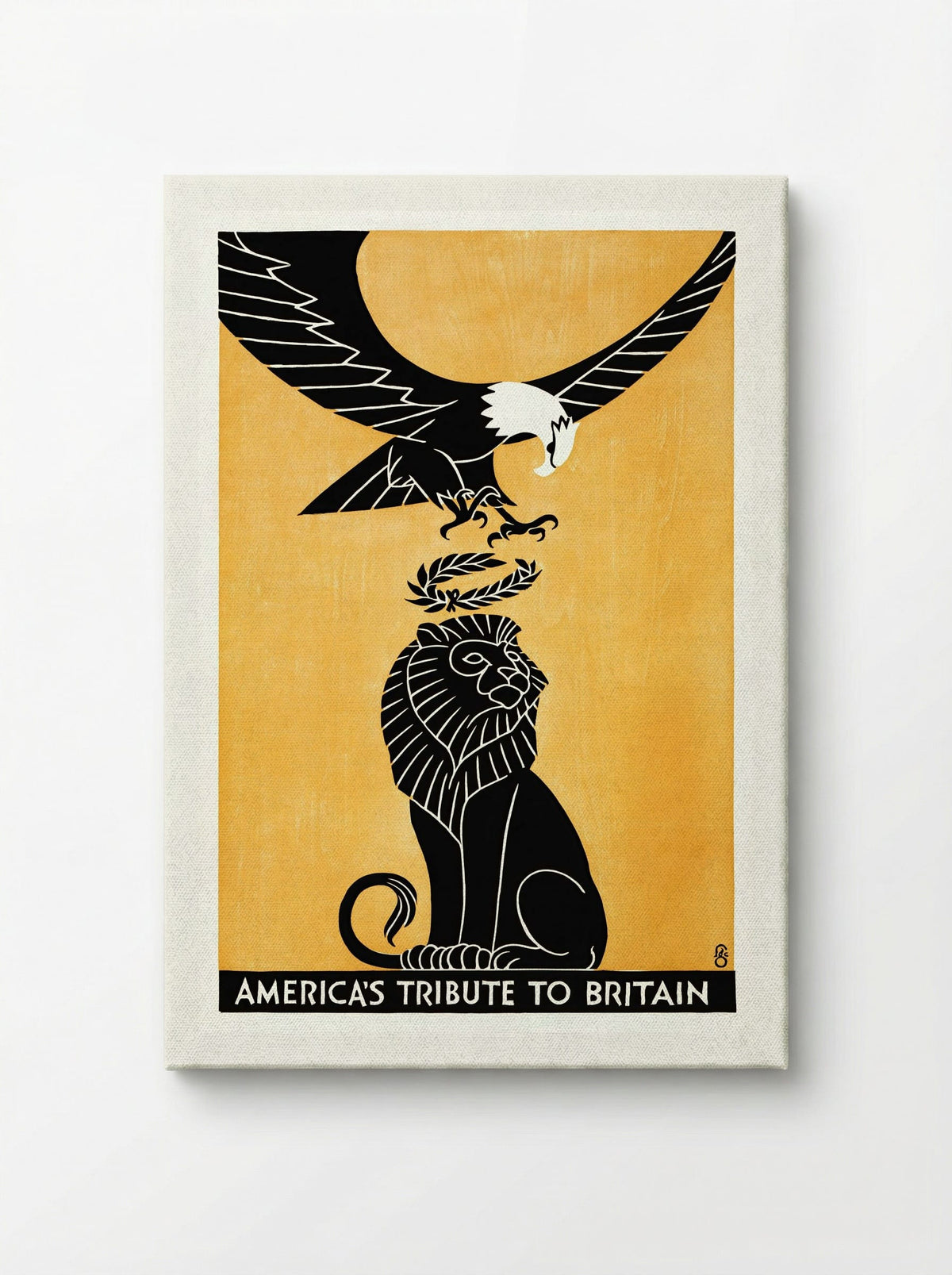 America's Tribute to Britain - Fred G. Cooper - Canvas
