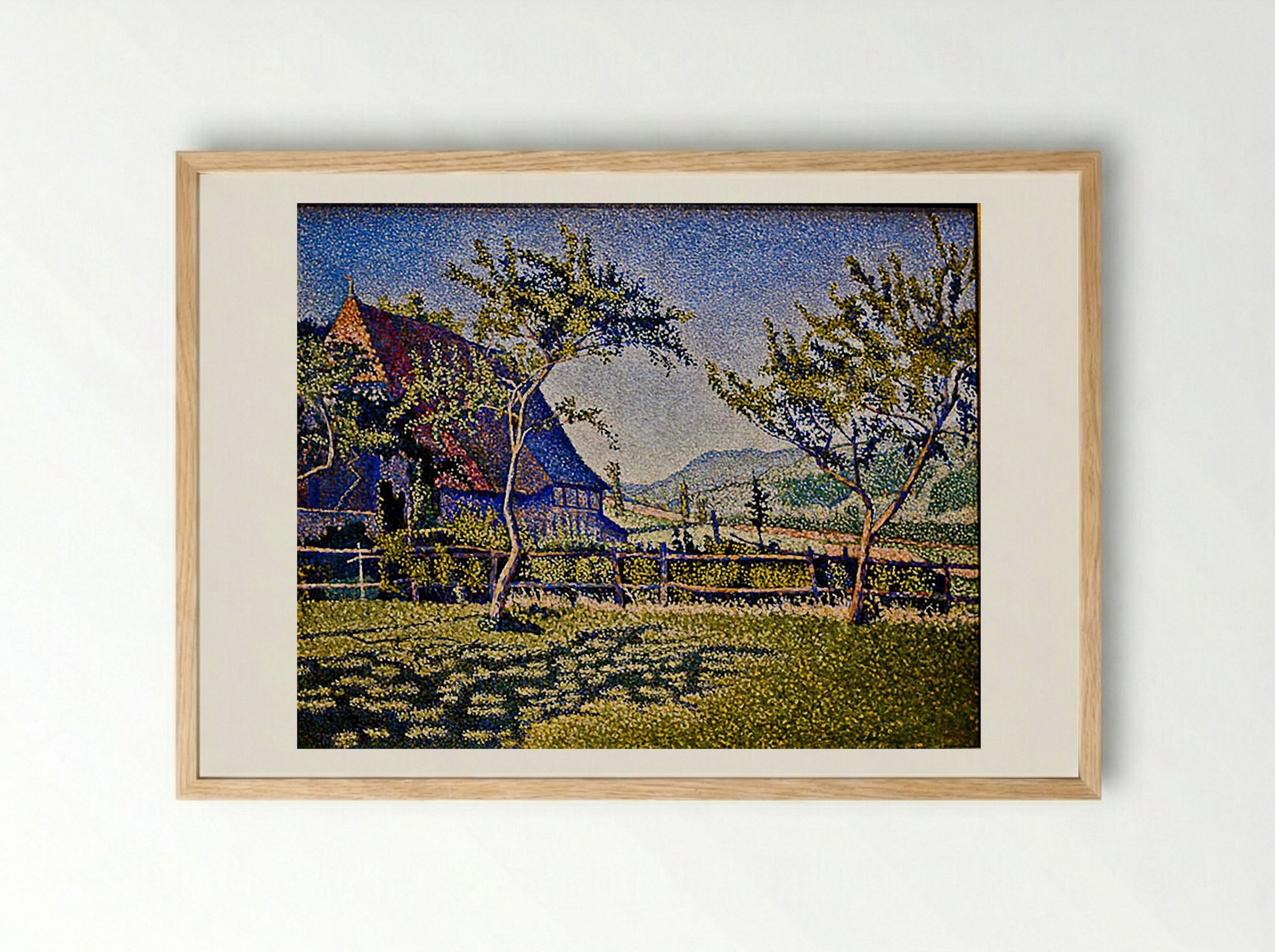 Comblat Castle, The Pre - Paul Signac - Framed Print Wood