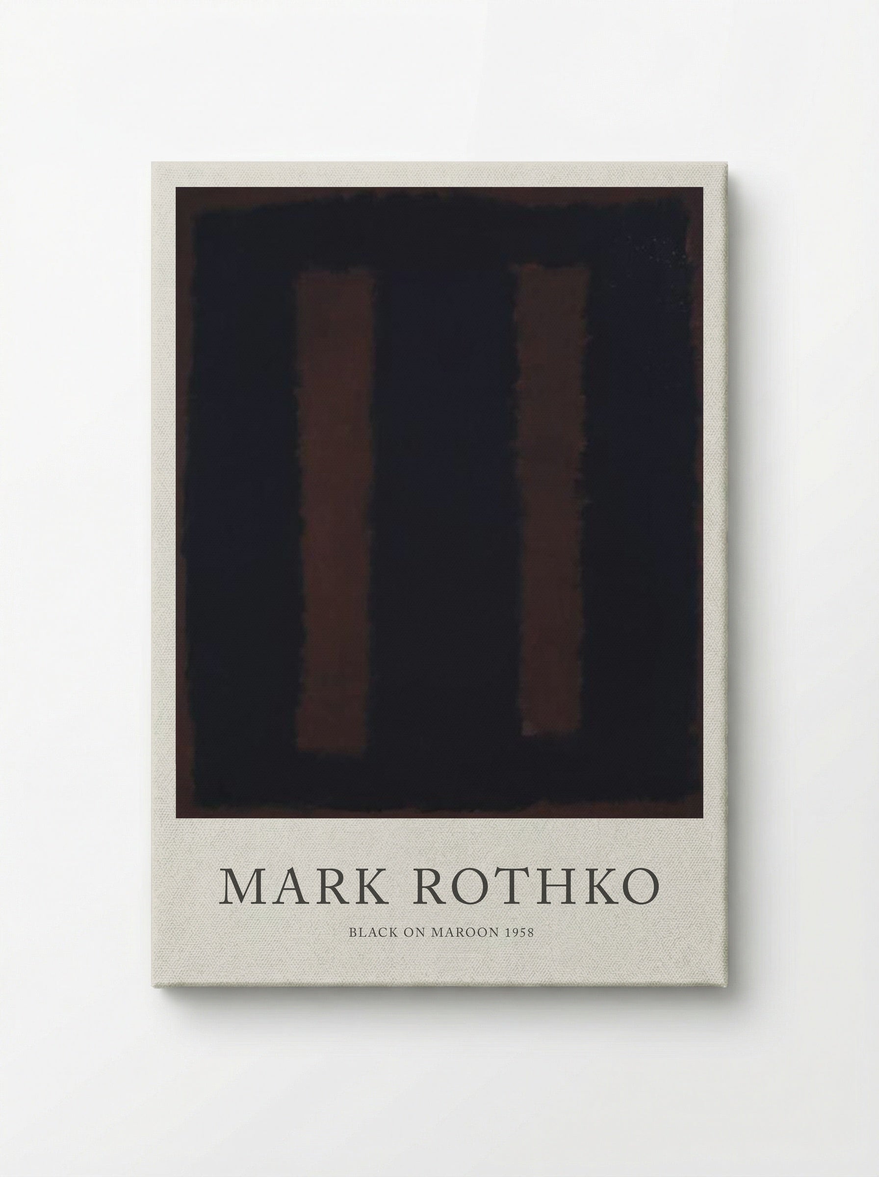 Black on Maroon - Mark Rothko - Canvas
