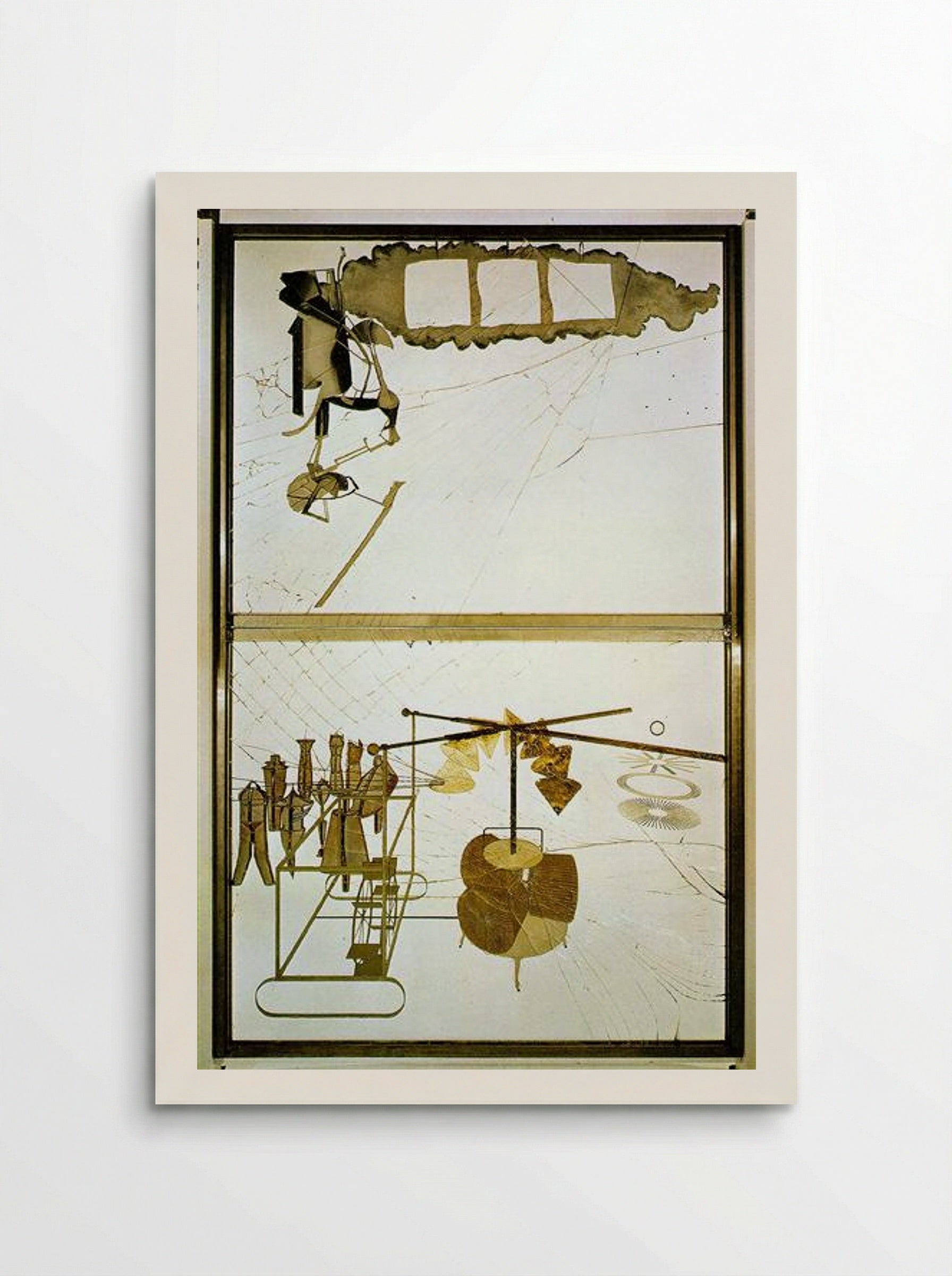 The Bride Stripped Bare by Her Bachelors, Even (The Large Glass) - Marcel Duchamp - Poster