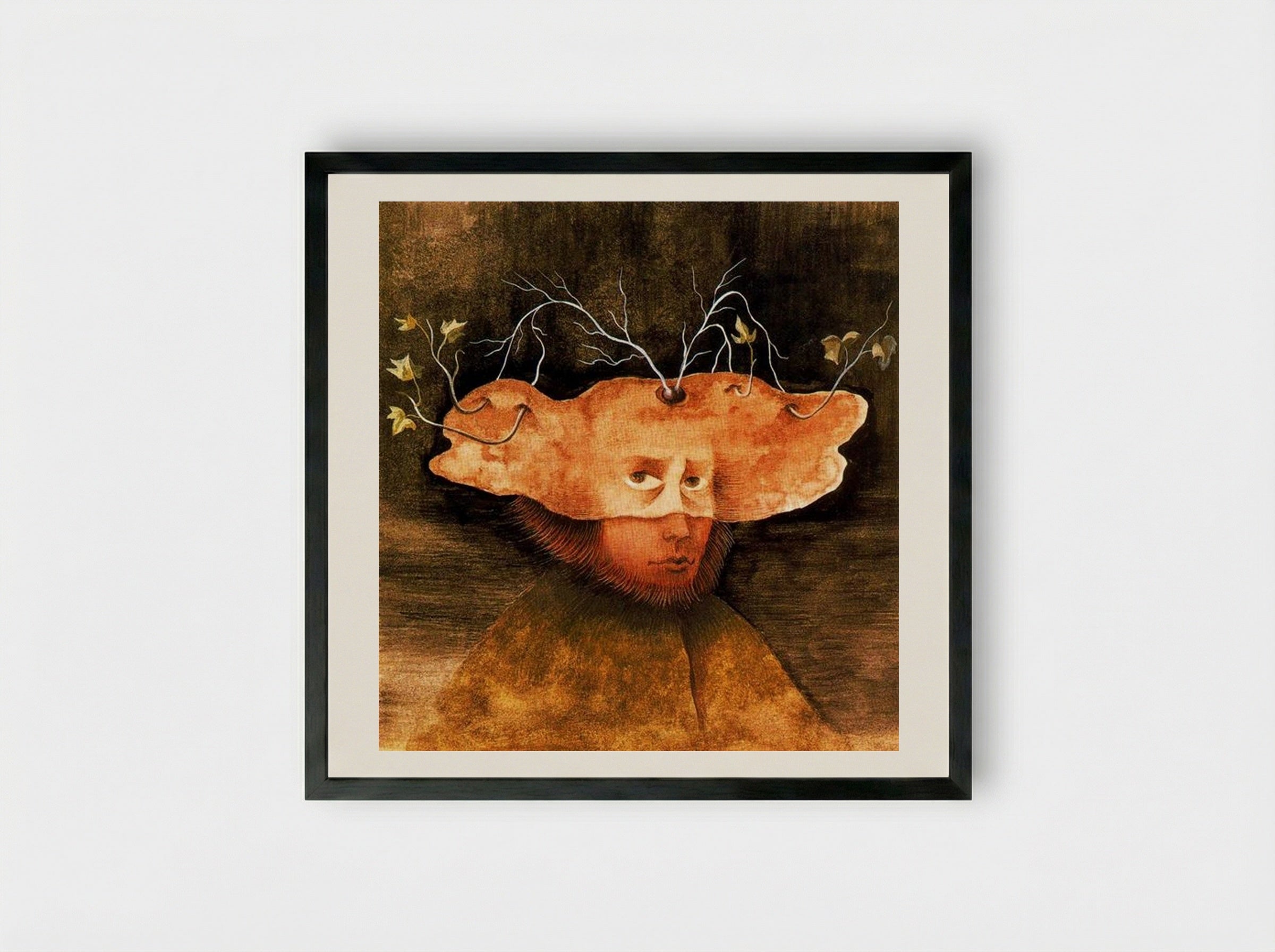 The Labrador - Remedios Varo - Framed Print Black