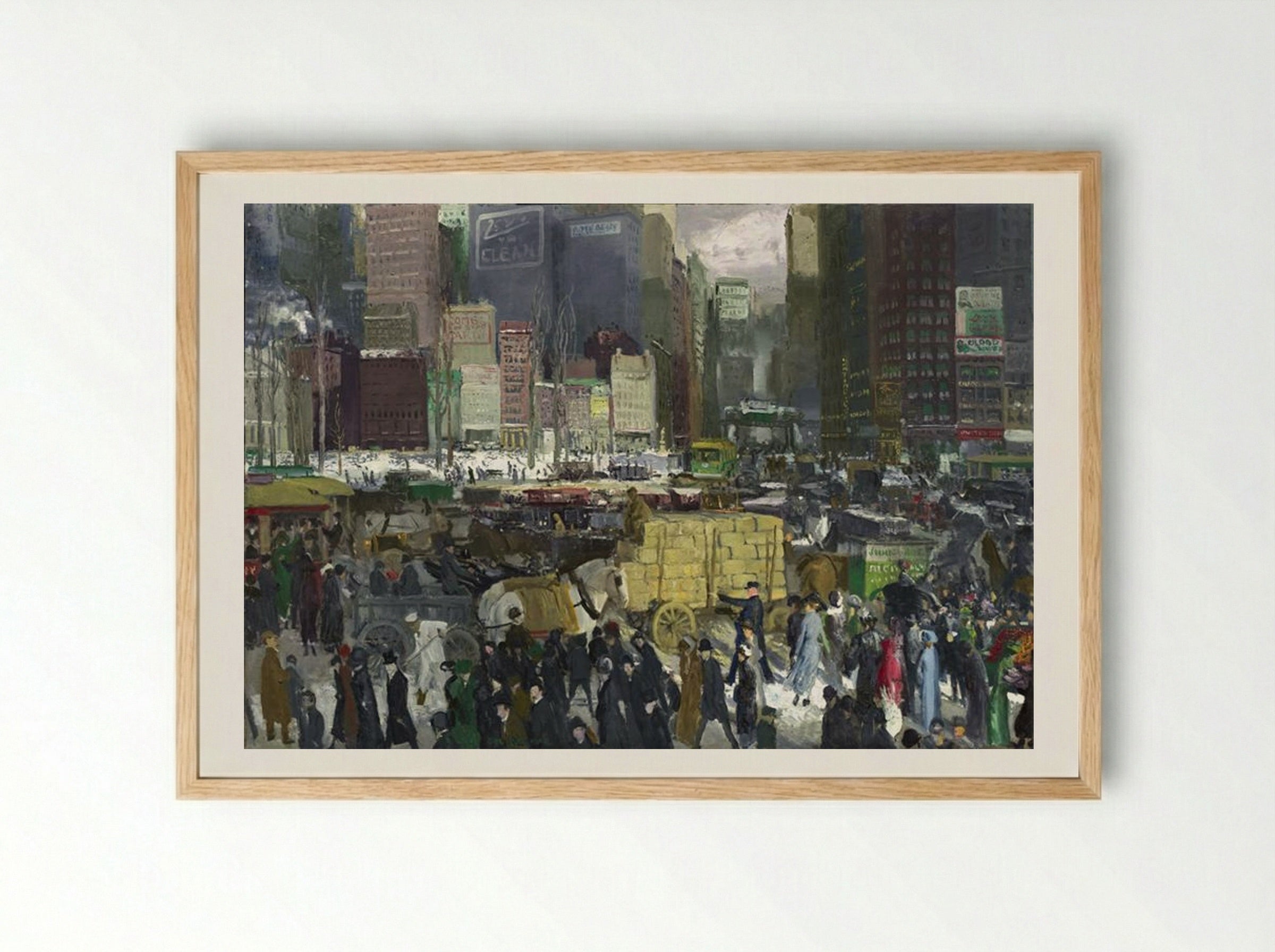 New York - George Bellows - Framed Print Wood