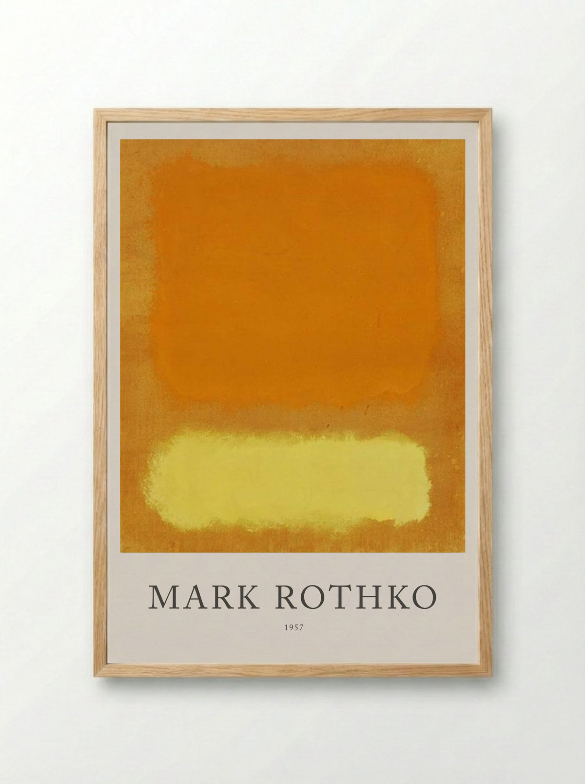 Untitled (Orange and Yellow) - Mark Rothko - Framed Print Wood