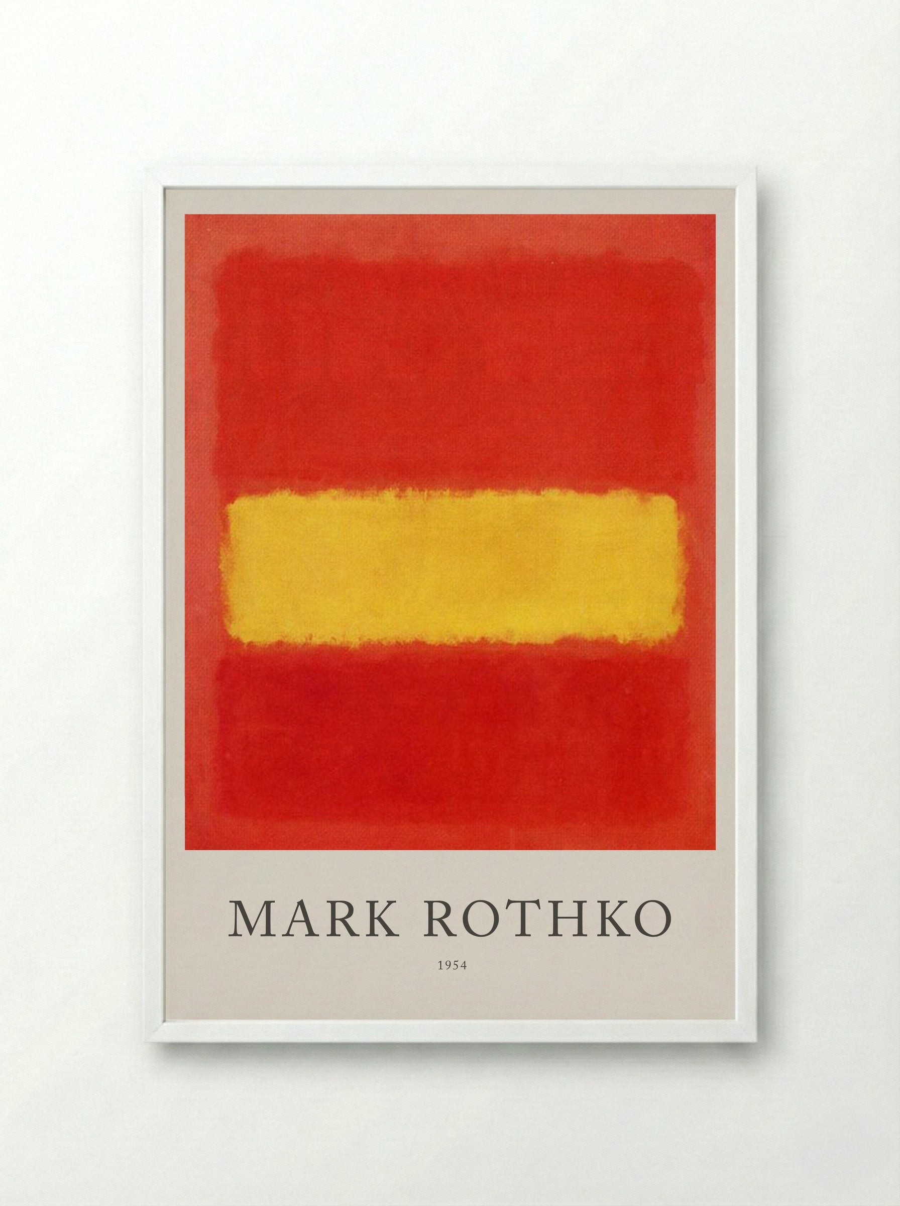 Untitled (Red and Yellow) - Mark Rothko - Framed Print White