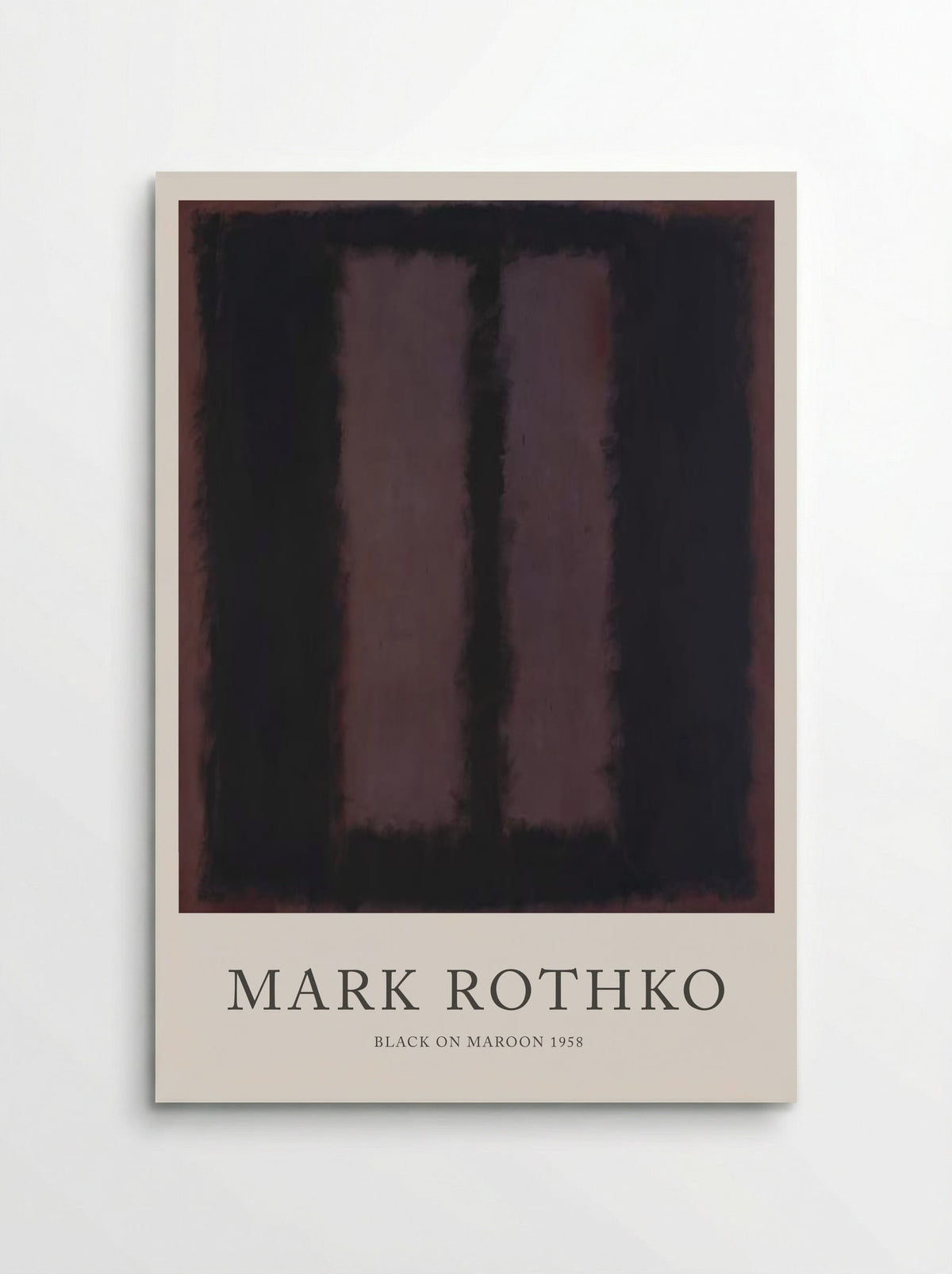 Black on Maroon - Mark Rothko - Poster