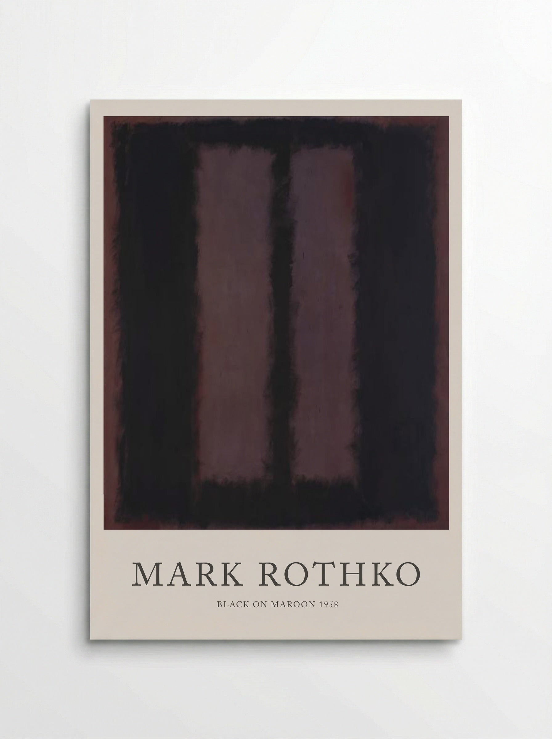 Black on Maroon - Mark Rothko - Poster