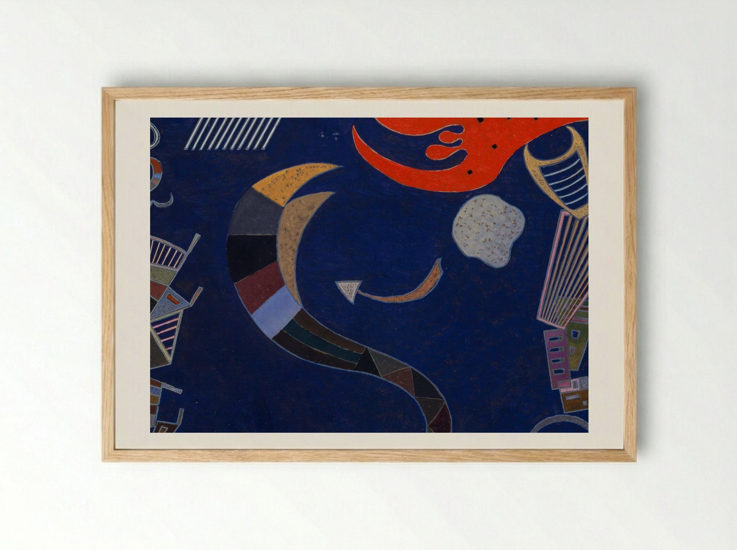 La flèche - Wassily Kandinsky - Framed Print Wood