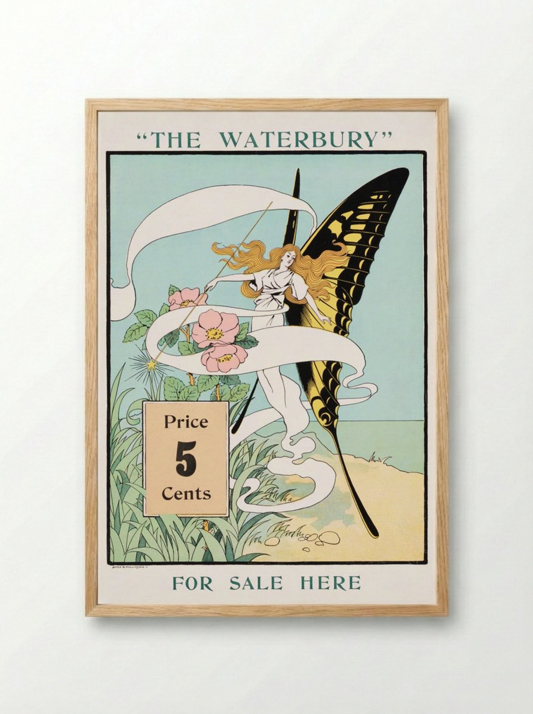 The Waterbury (Advertising Poster) - Ames & Rollinson - Framed Print Wood