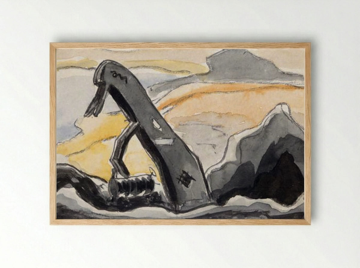 Steam Shovel, Port Washington - Arthur Dove - Framed Print Wood