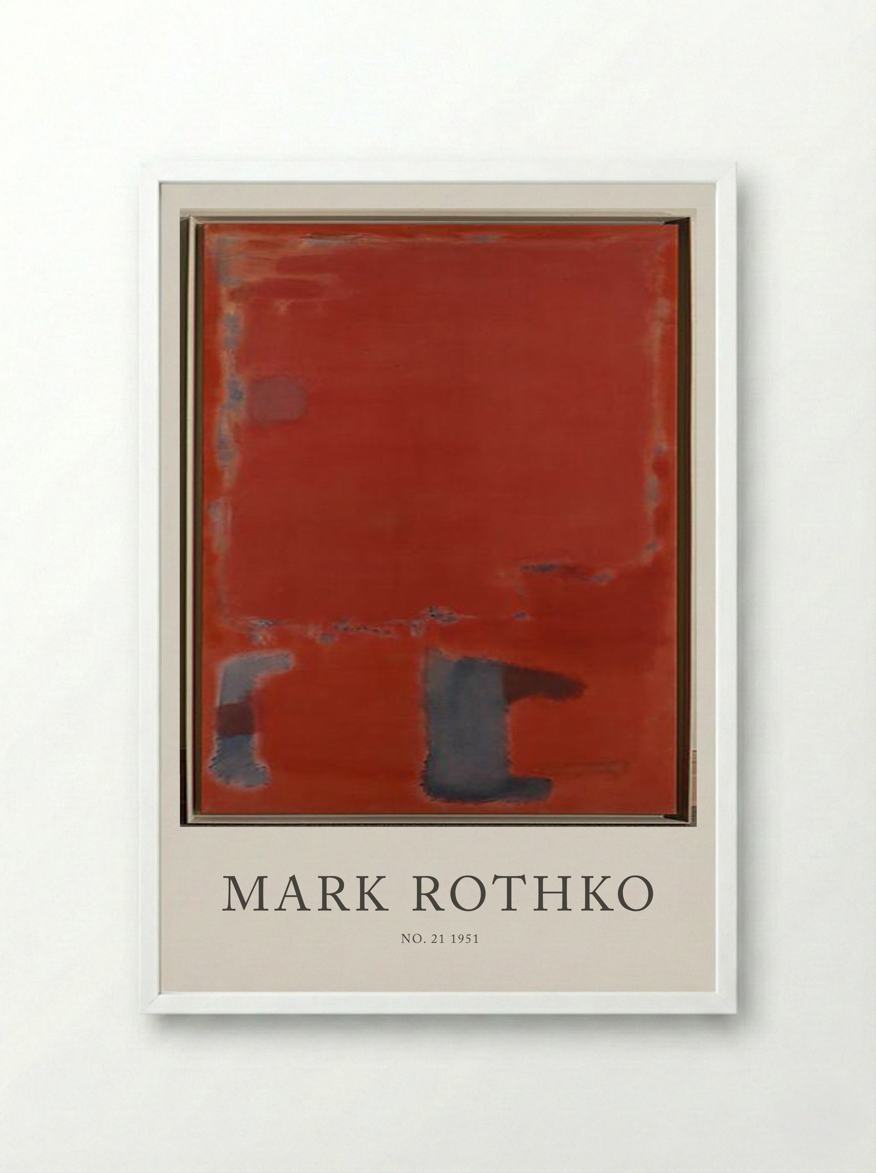 No. 21 - Mark Rothko - Framed Print White
