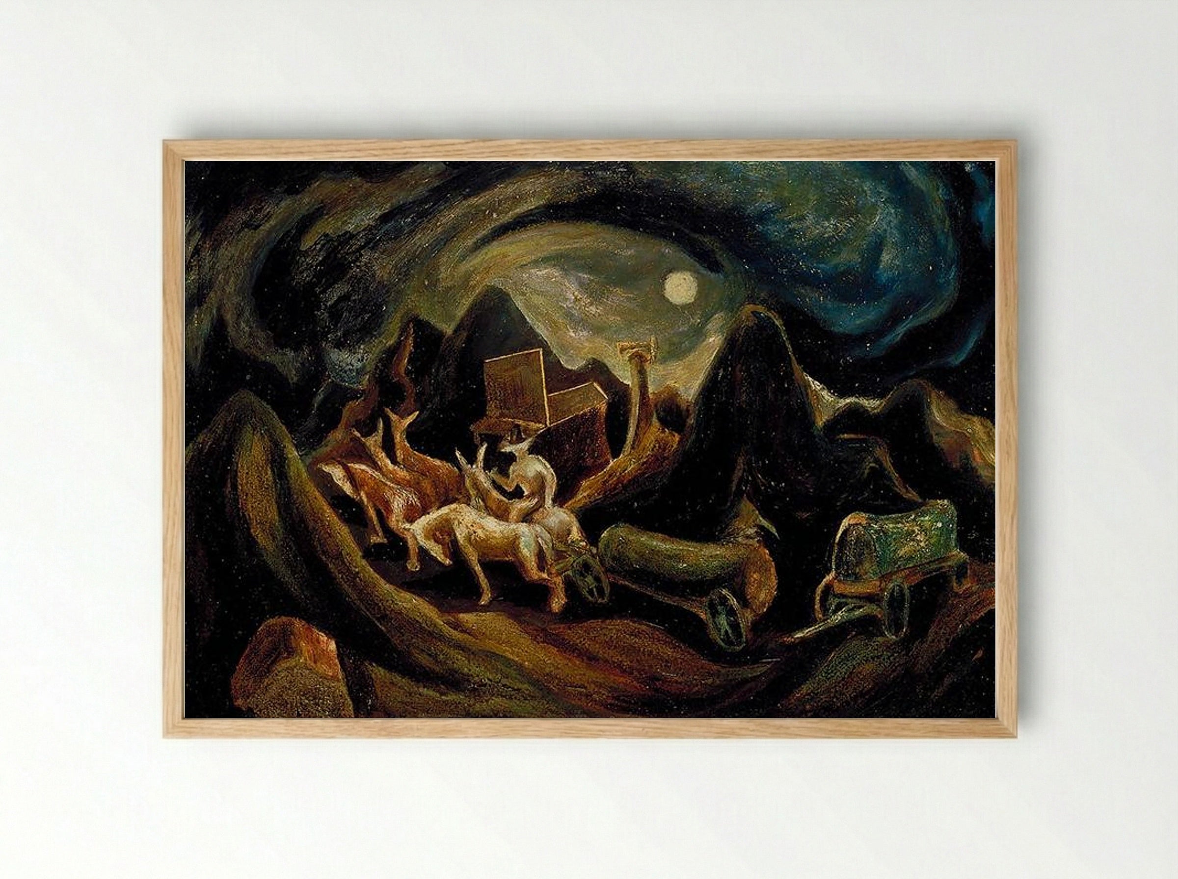 Going West - Jackson Pollock - Framed Print Wood