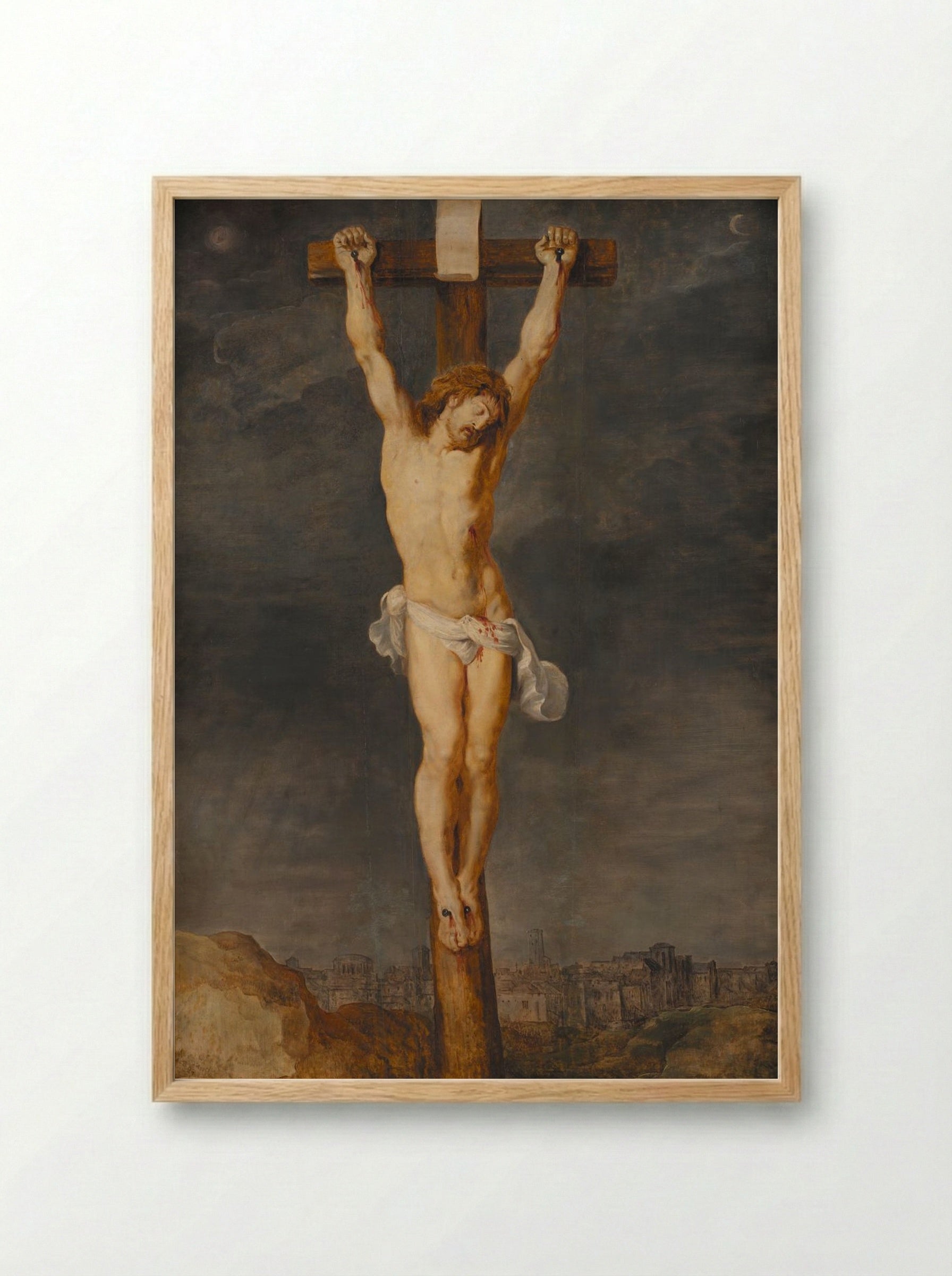 Christ on the Cross - Peter Paul Rubens - Framed Print Wood
