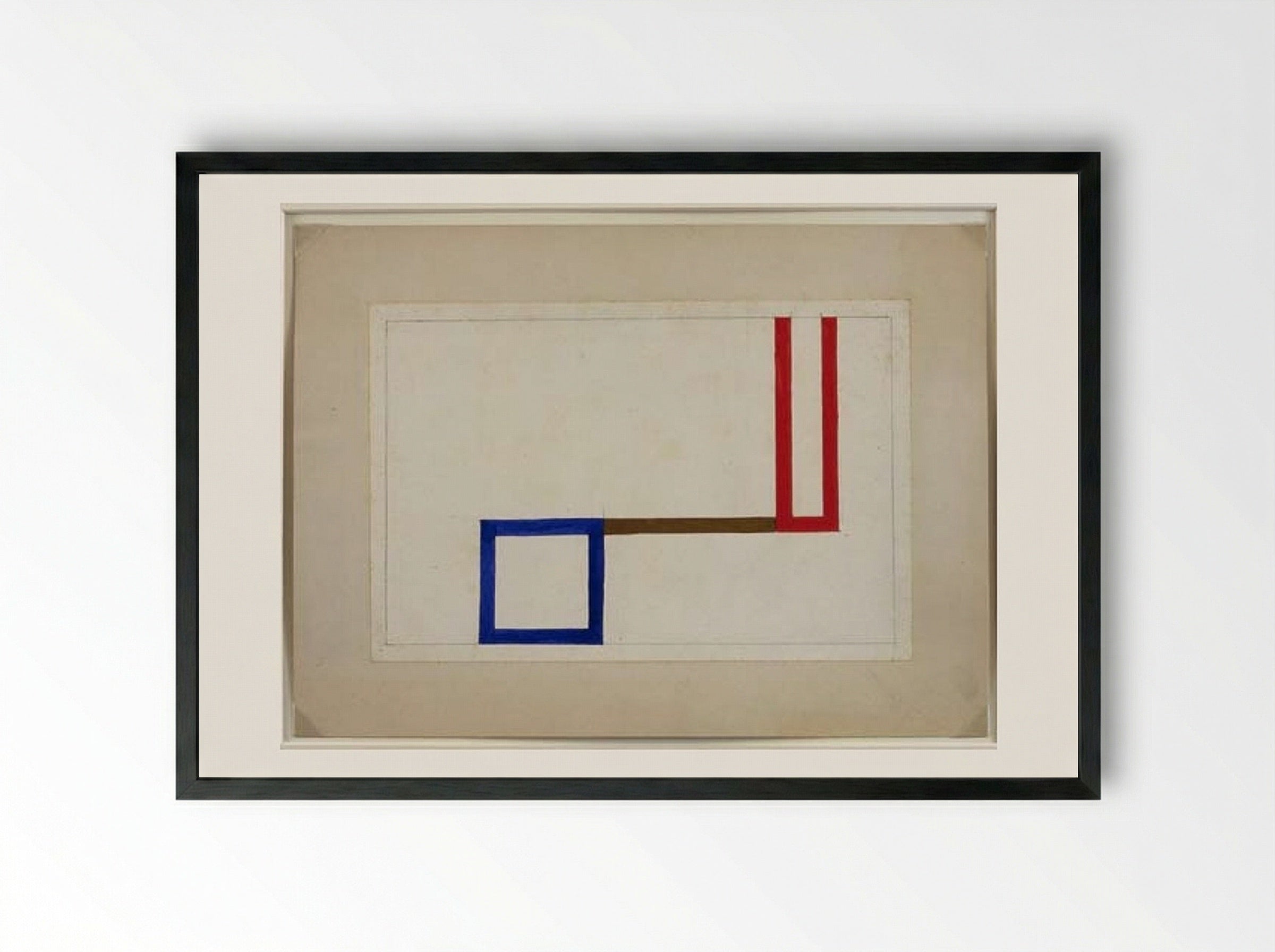 Projet pour l'Aubette - Sophie Taeuber-Arp - Framed Print Black