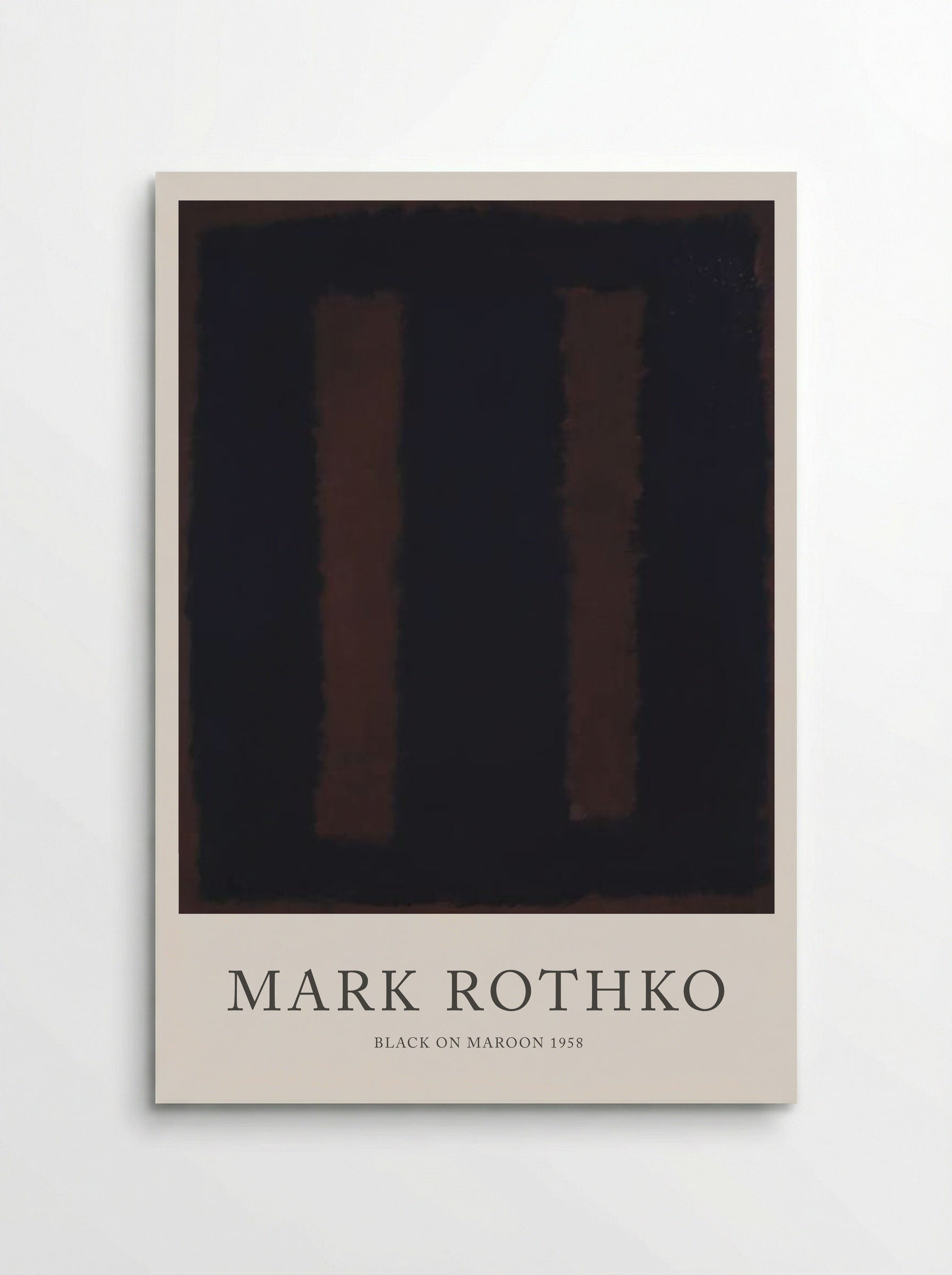 Black on Maroon - Mark Rothko - Poster