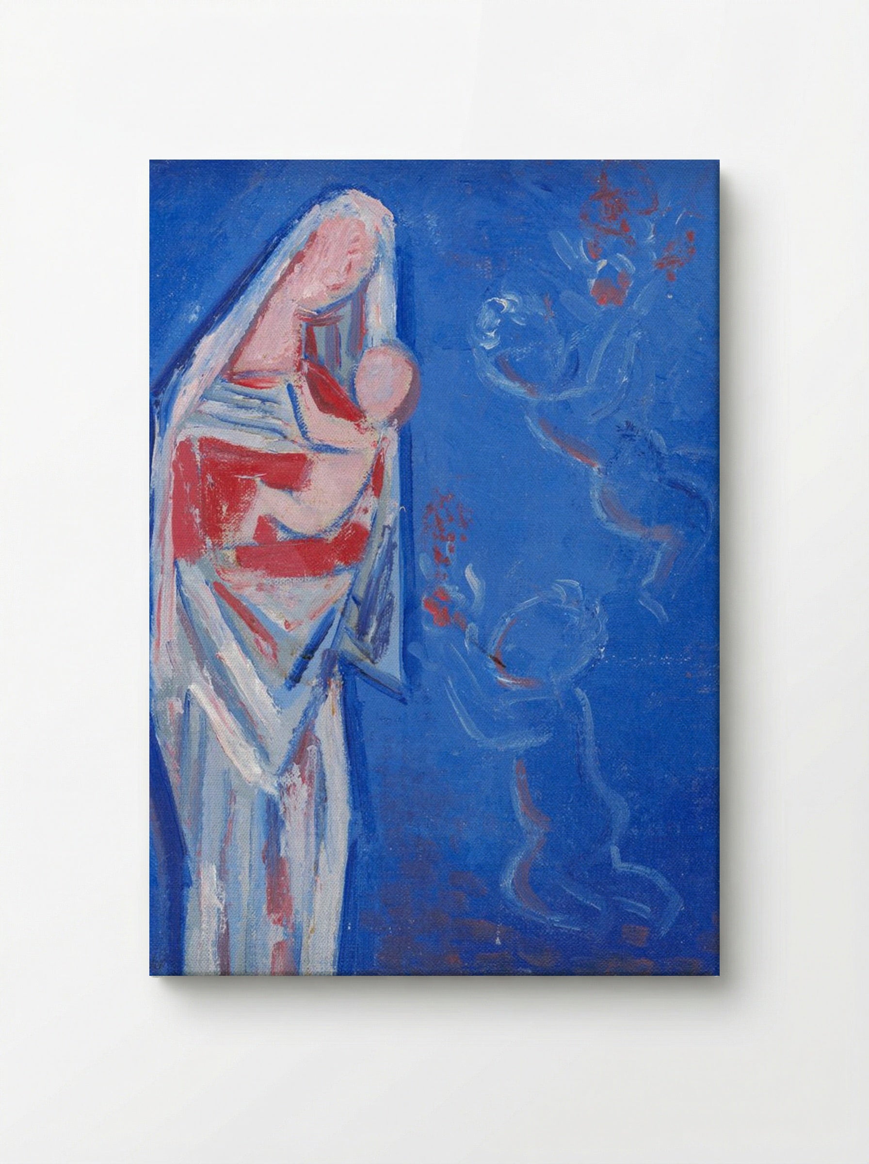 Standing Madonna with an Angel - Mikuláš Galanda - Canvas