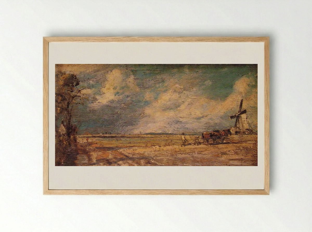 Spring Ploughing - John Constable - Framed Print Wood