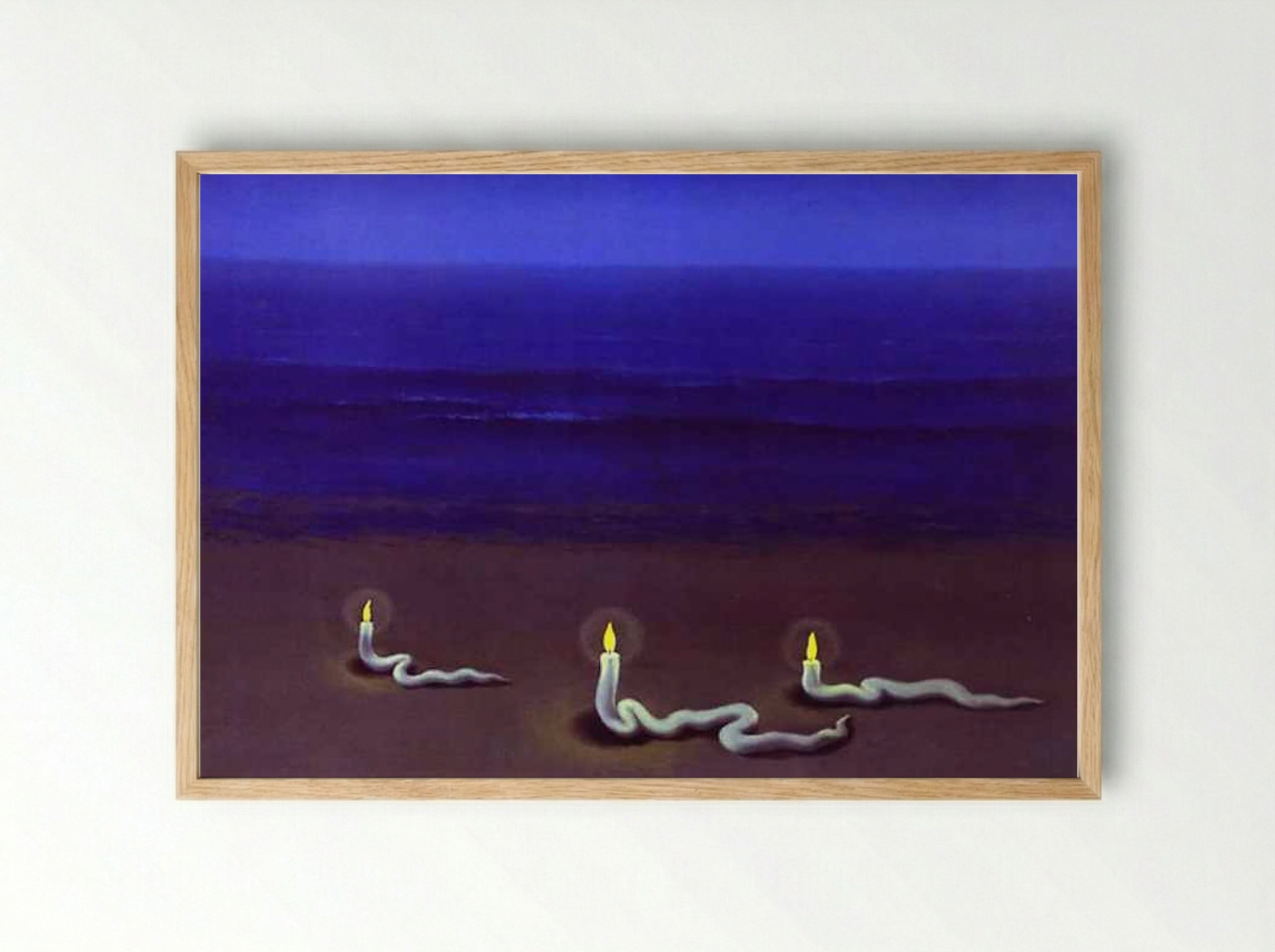 Meditation - René Magritte - Framed Print Wood