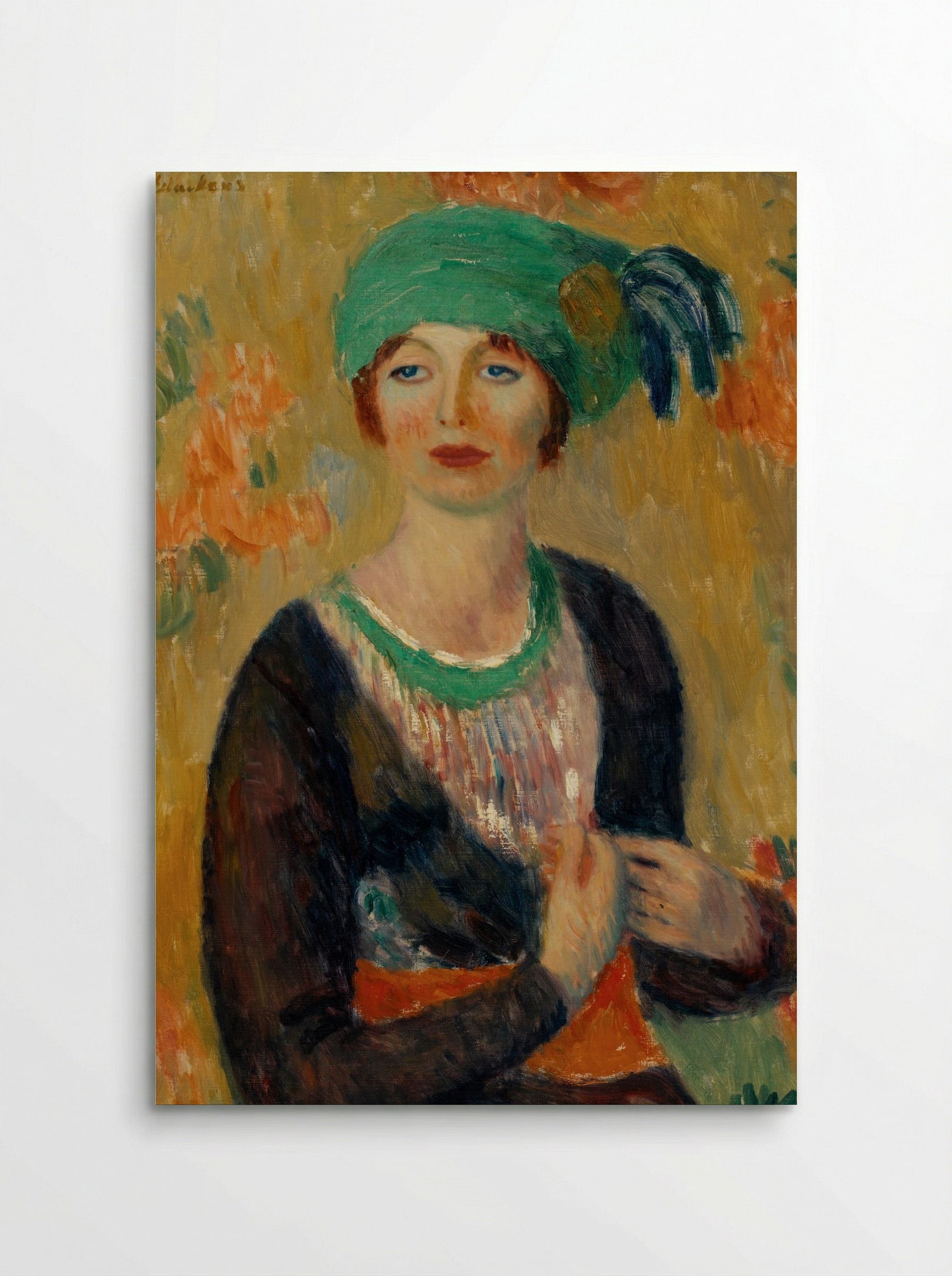 Girl in Green Turban - William James Glackens - Poster