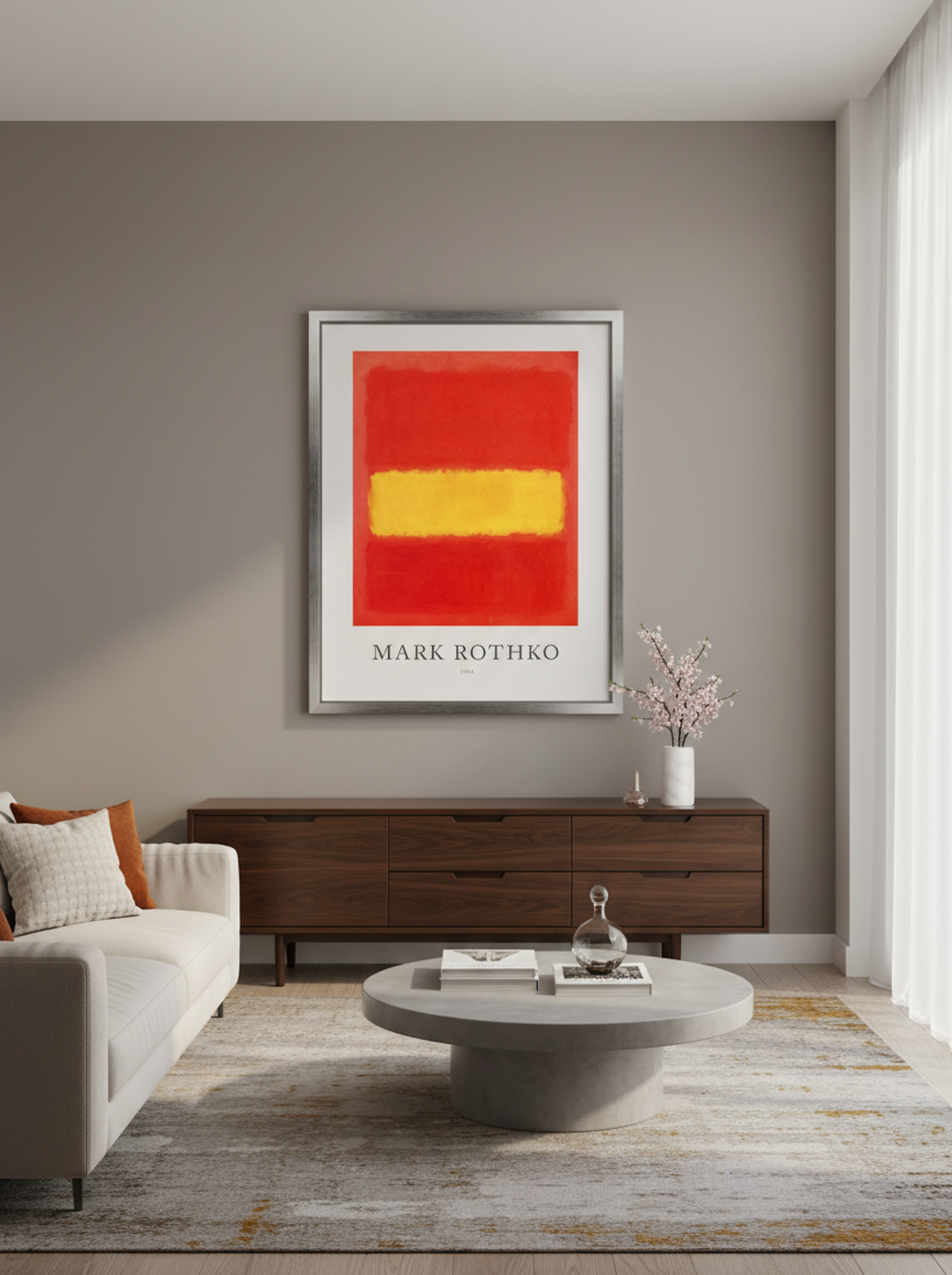 Untitled (Red and Yellow) - Mark Rothko - Lifestyle