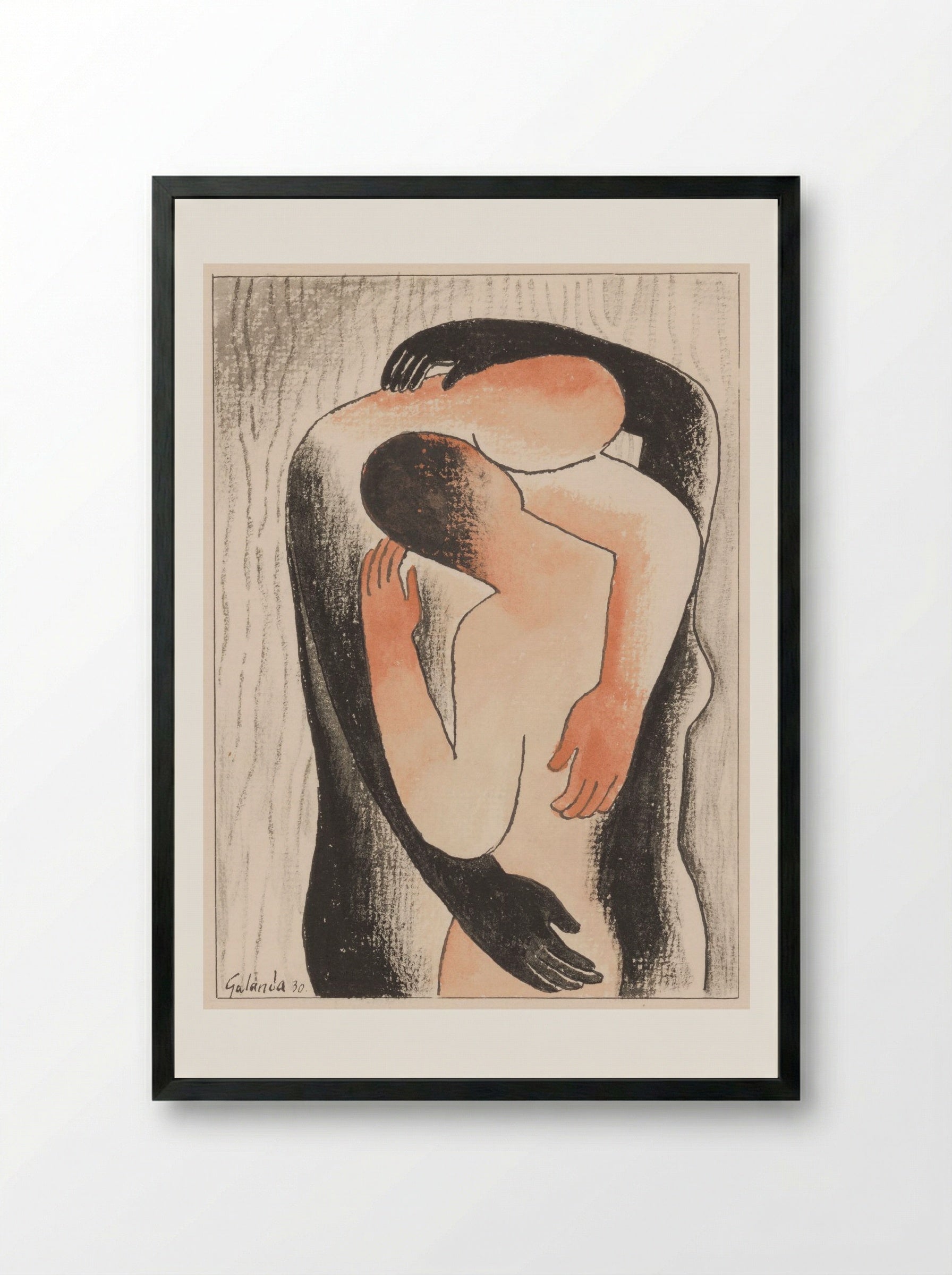 Embrace - Mikuláš Galanda - Framed Print Black