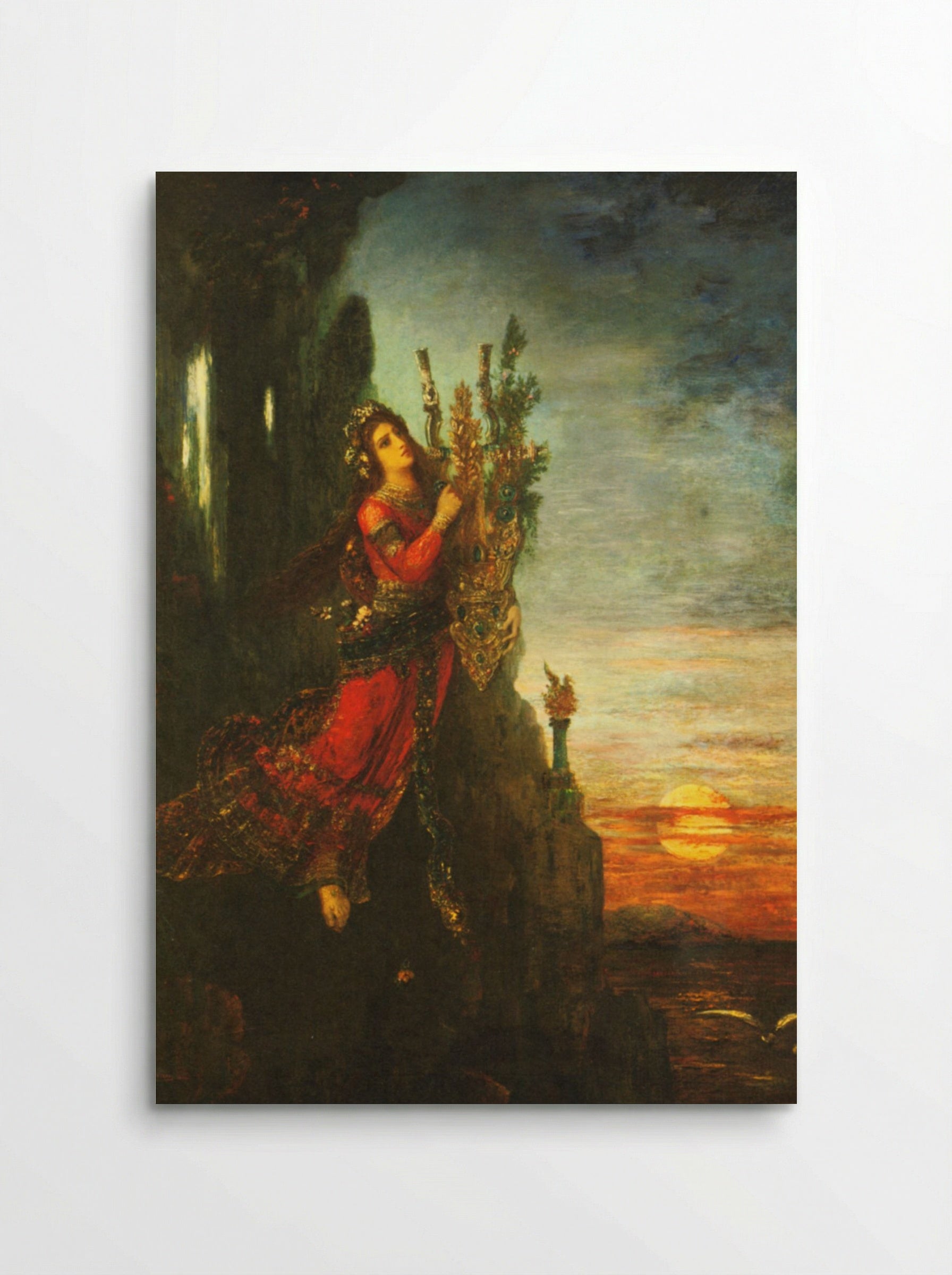 Sappho Leaping into the Sea - Gustave Moreau - Poster