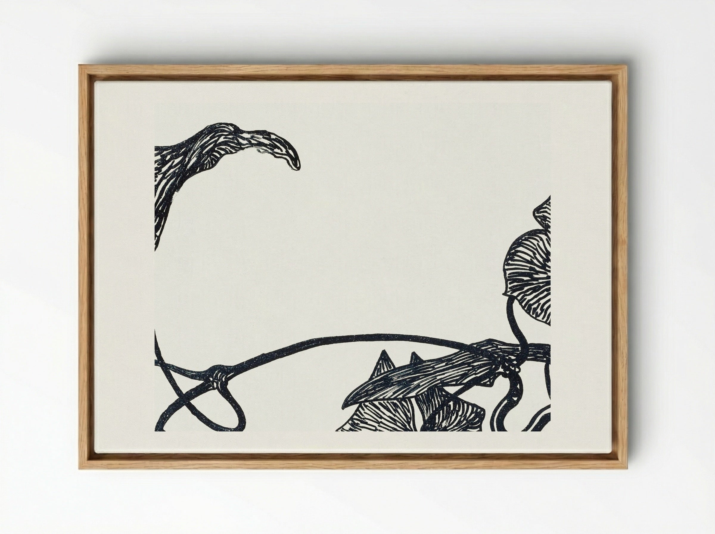 Augurkenplant (Cucumber Plant) - Theo van Hoytema - Framed Canvas Wood