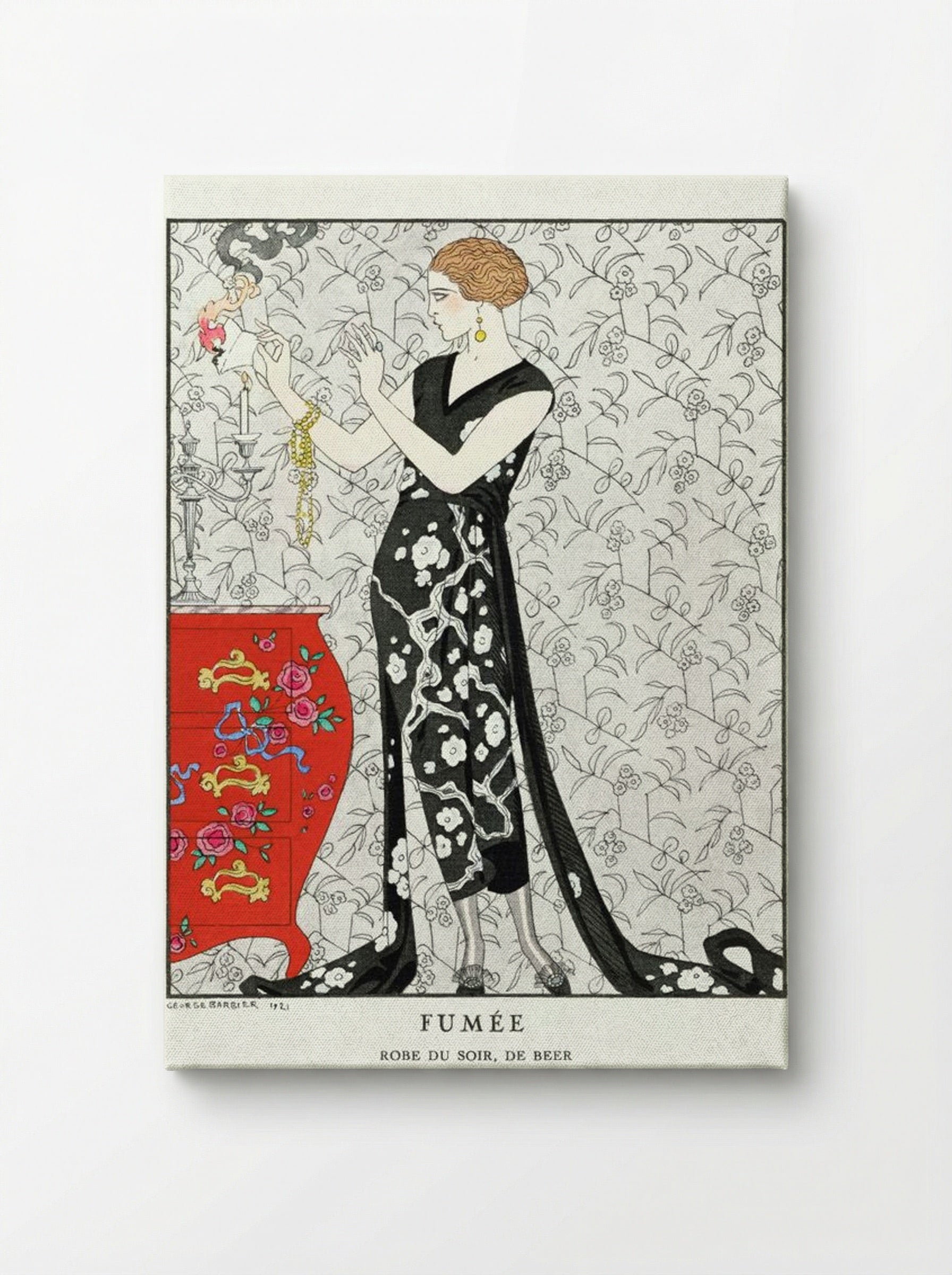 Fumée, Robe du Soir, de Beer (Fashion Illustration) - George Barbier - Canvas