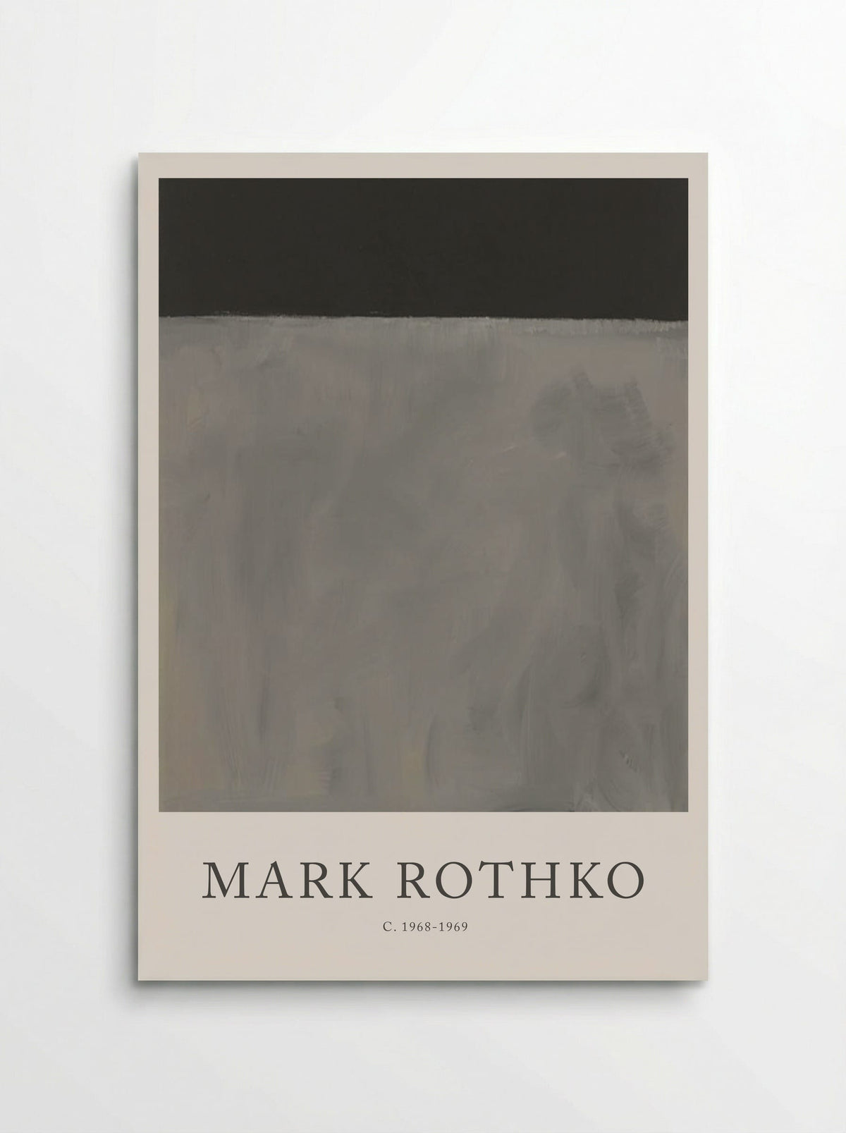Untitled (Grey and Black) - Mark Rothko - Poster
