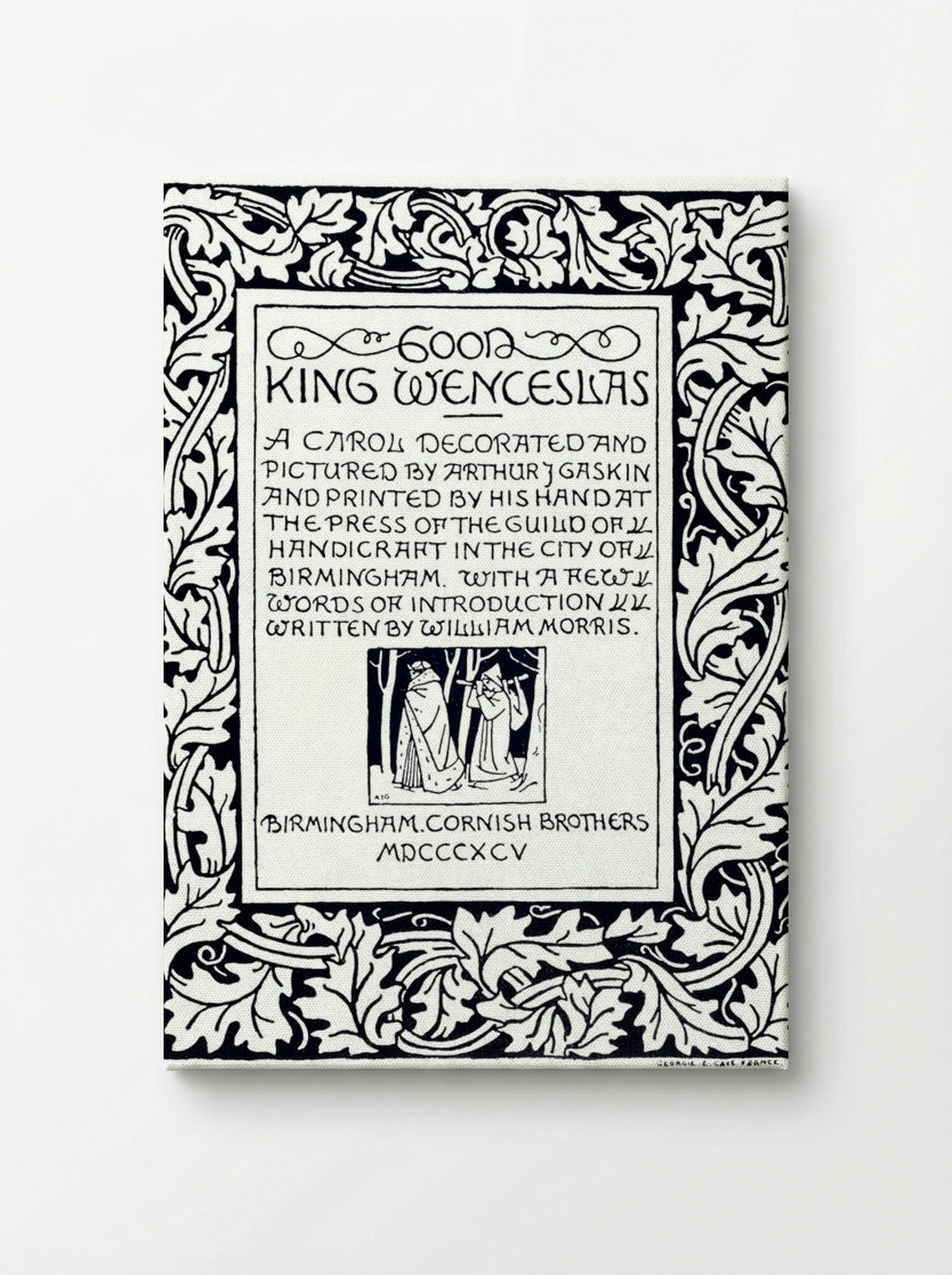 Good King Wenceslas (Manuscript Page) - William Morris - Canvas