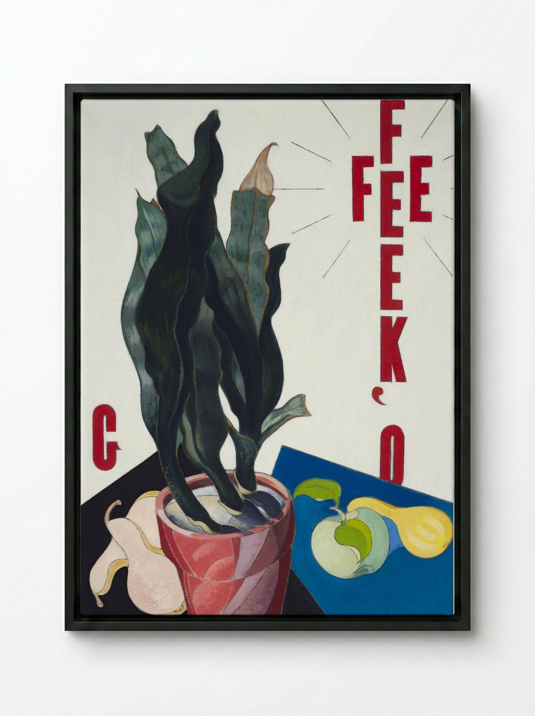 O'Keeffe (1923-1924) - Charles Demuth - Framed Canvas Black