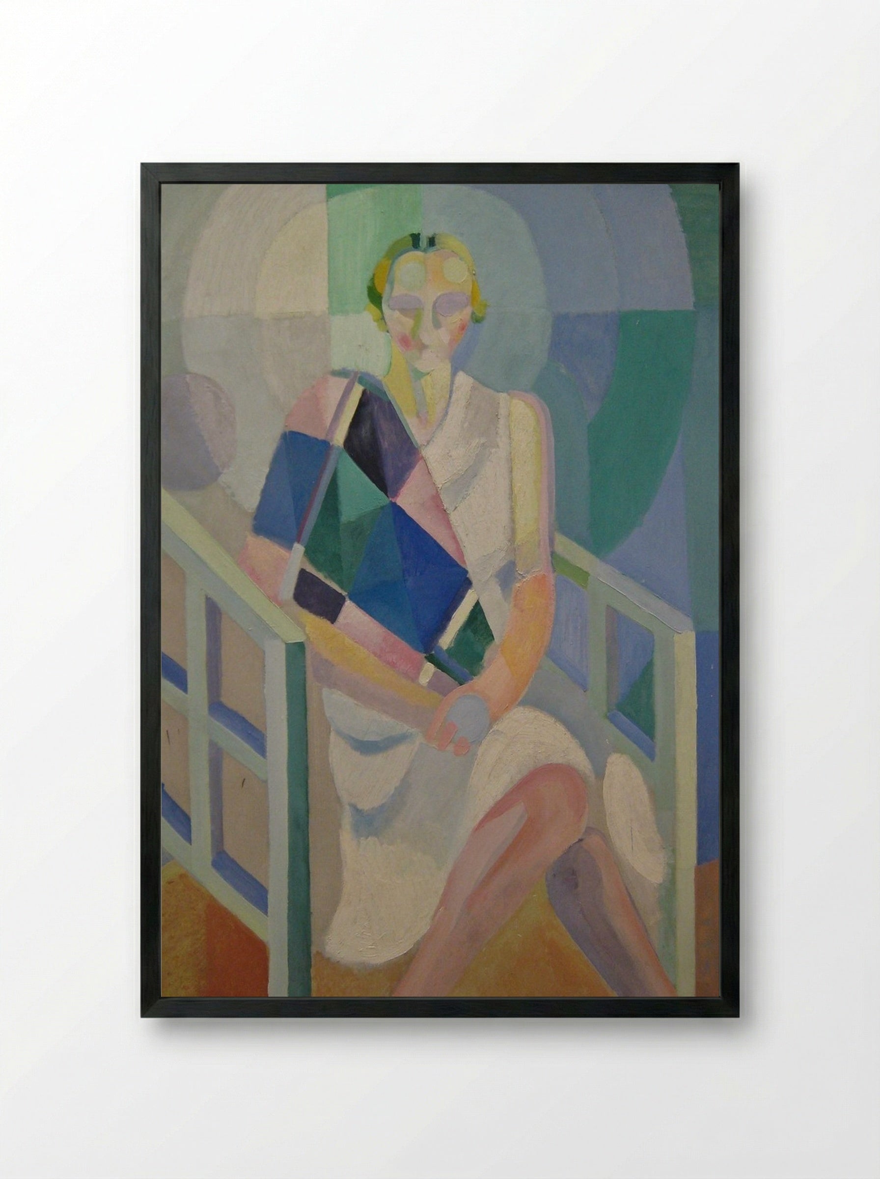 Portrait of Madame Heim - Fine Art Print - Framed Print Black