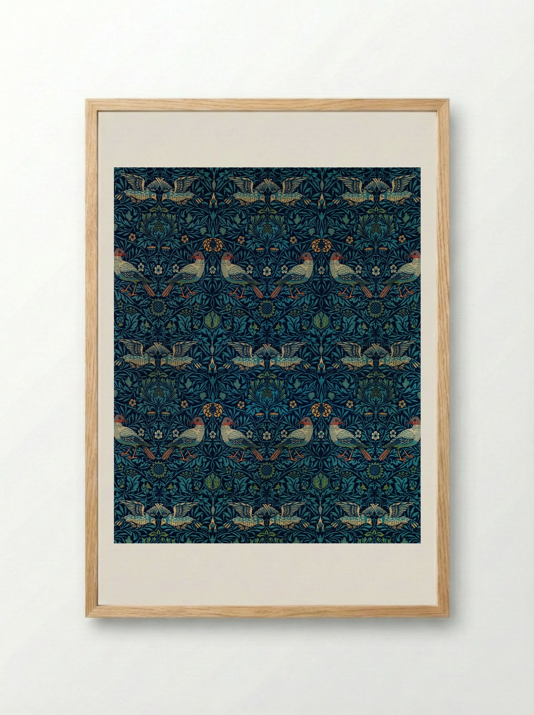 Bird and Anemone - William Morris - Framed Print Wood