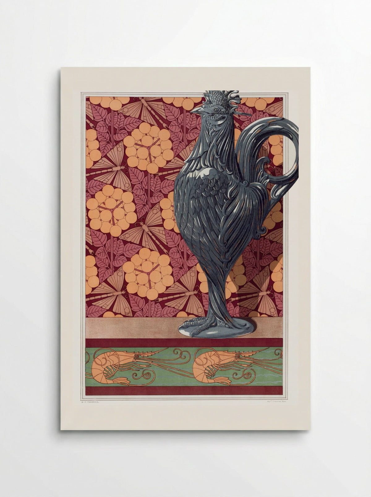 Crevettes, Bordure - Maurice Pillard Verneuil - Poster