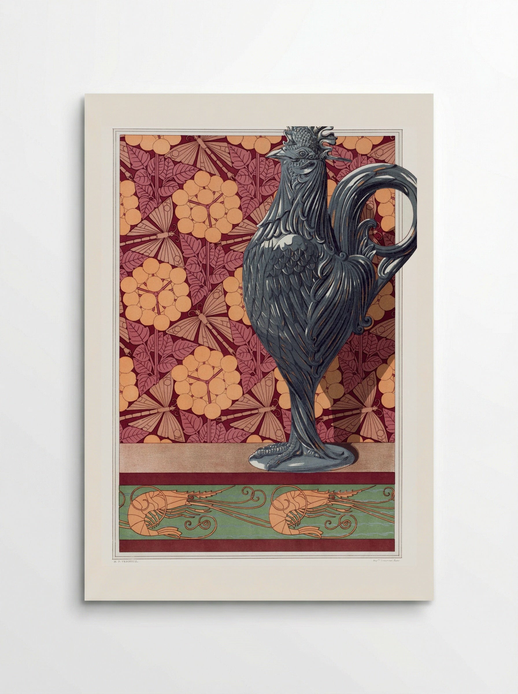 Crevettes, Bordure - Maurice Pillard Verneuil - Poster