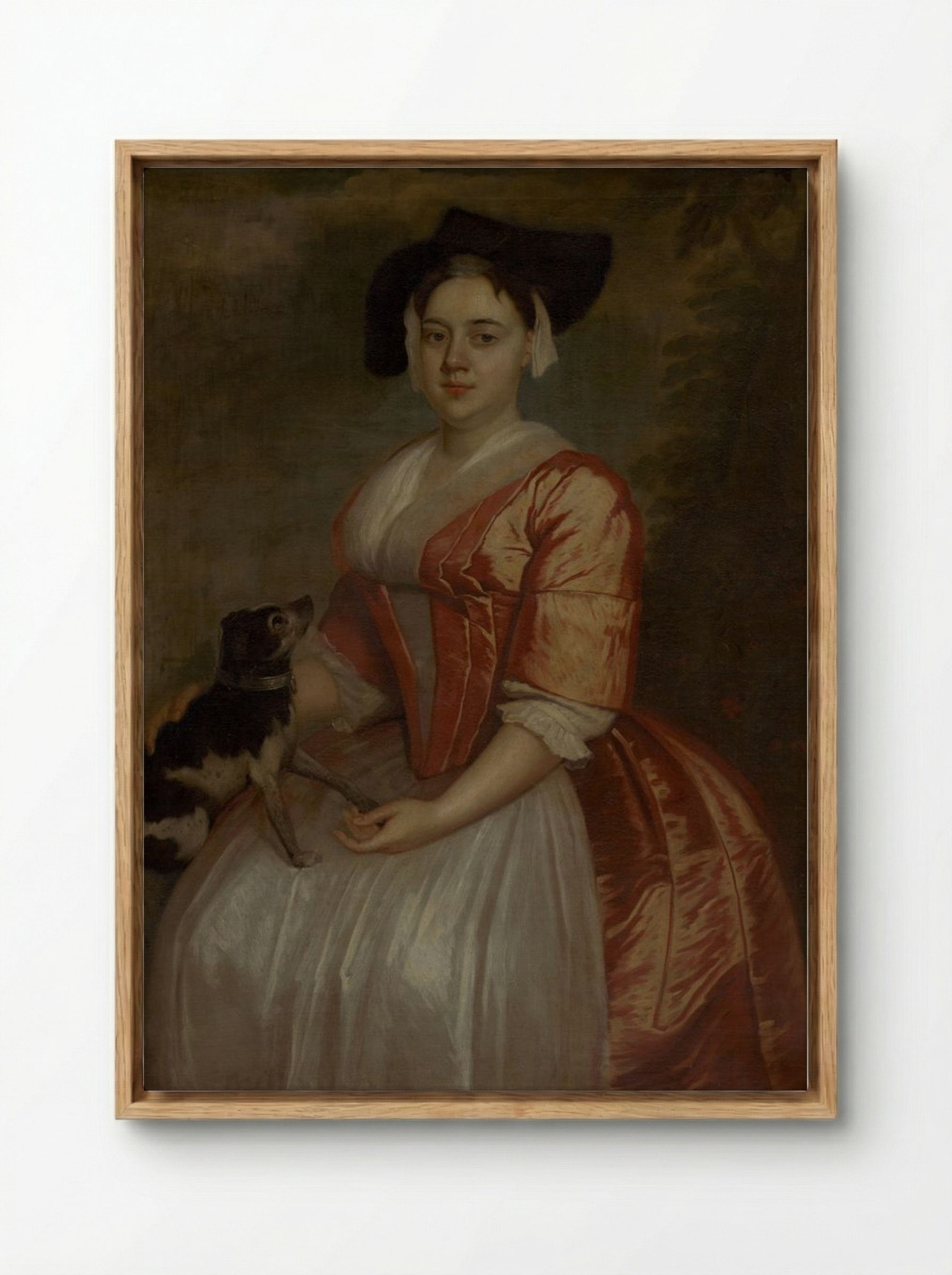Miss Charlotte Collot - Thomas Gainsborough - Framed Canvas Wood