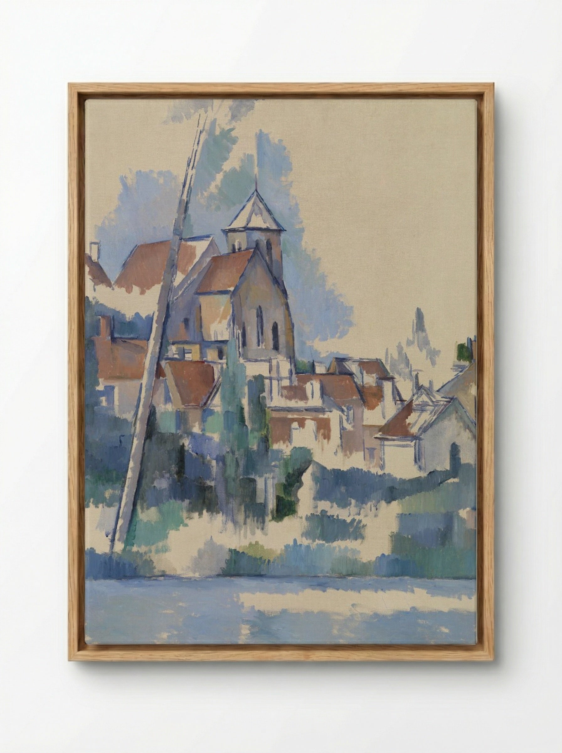 The Church at Montigny-sur-Loing - Paul Cézanne - Framed Canvas Wood