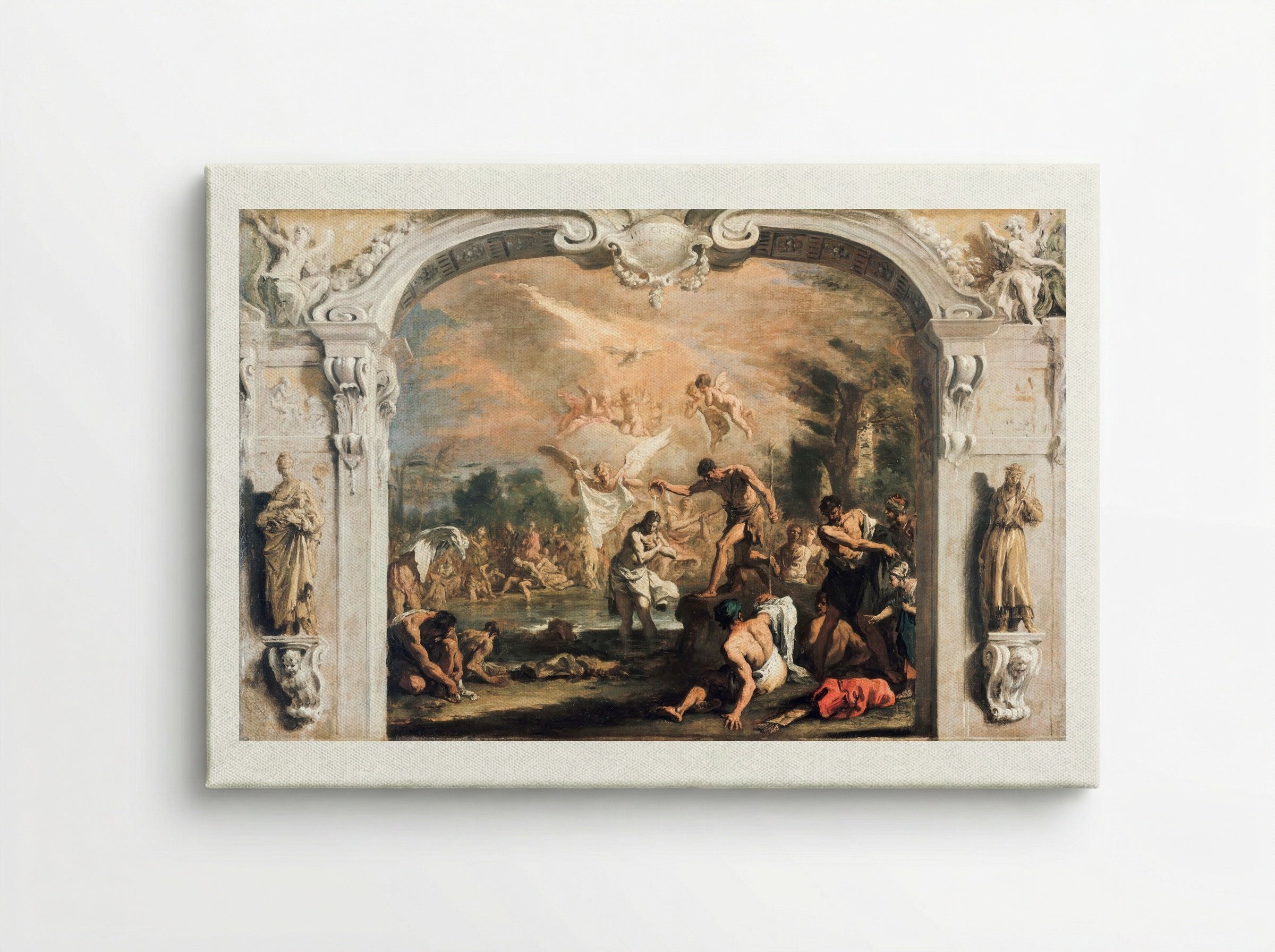 The Baptism of Christ - Sebastiano Ricci - Canvas