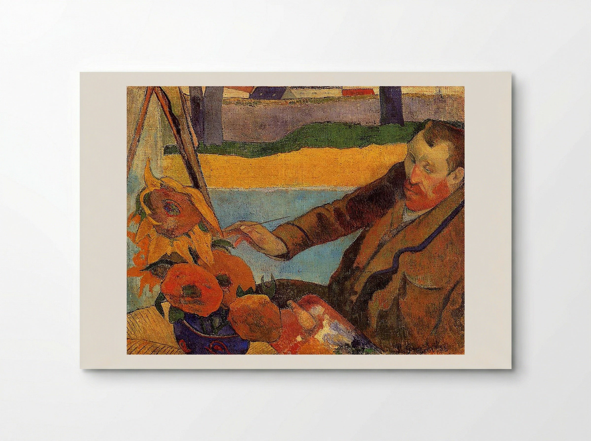 Van Gogh Painting Sunflowers - Paul Gauguin - Poster