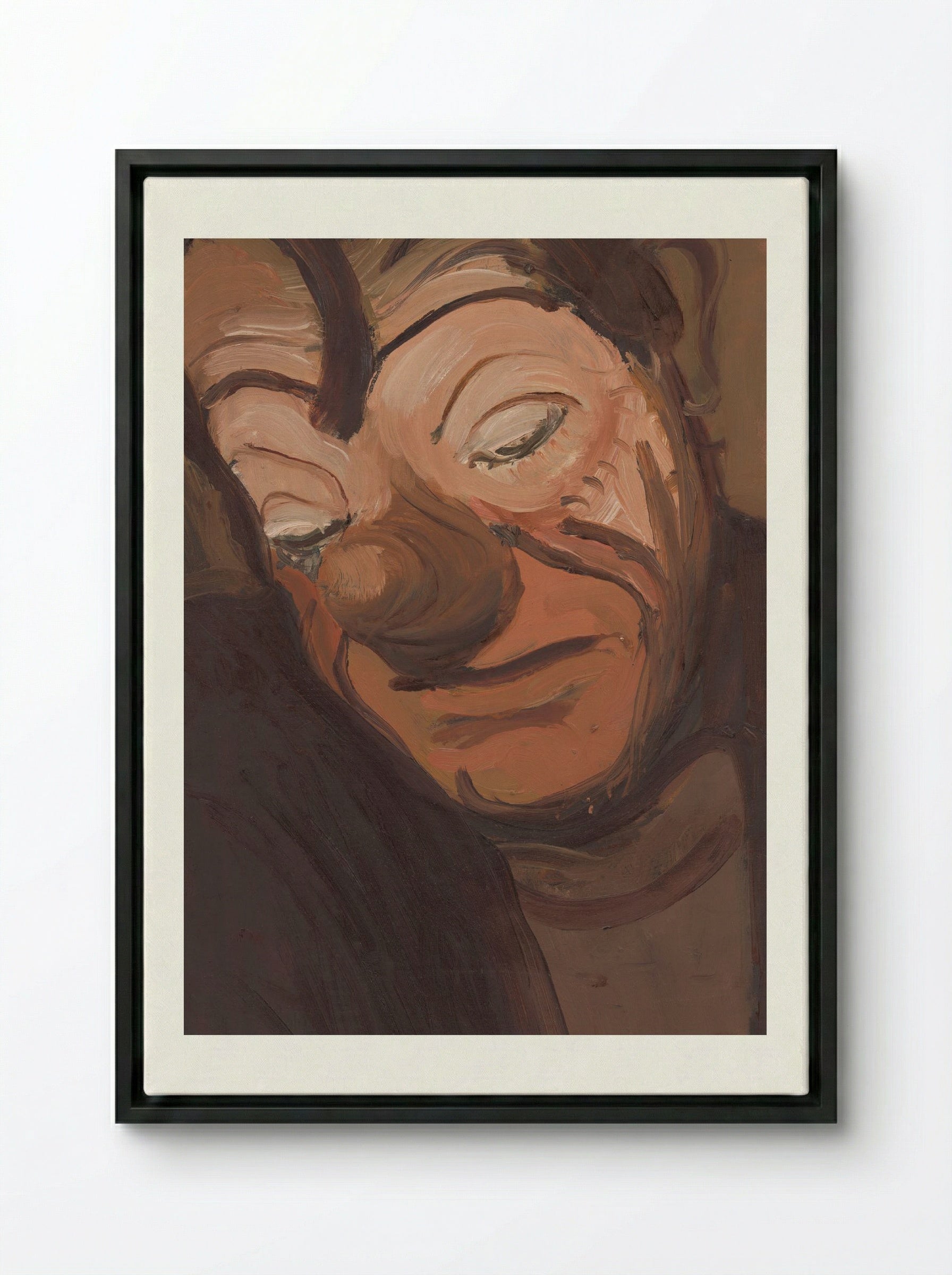 Clown - Cyprián Majerník - Framed Canvas Black