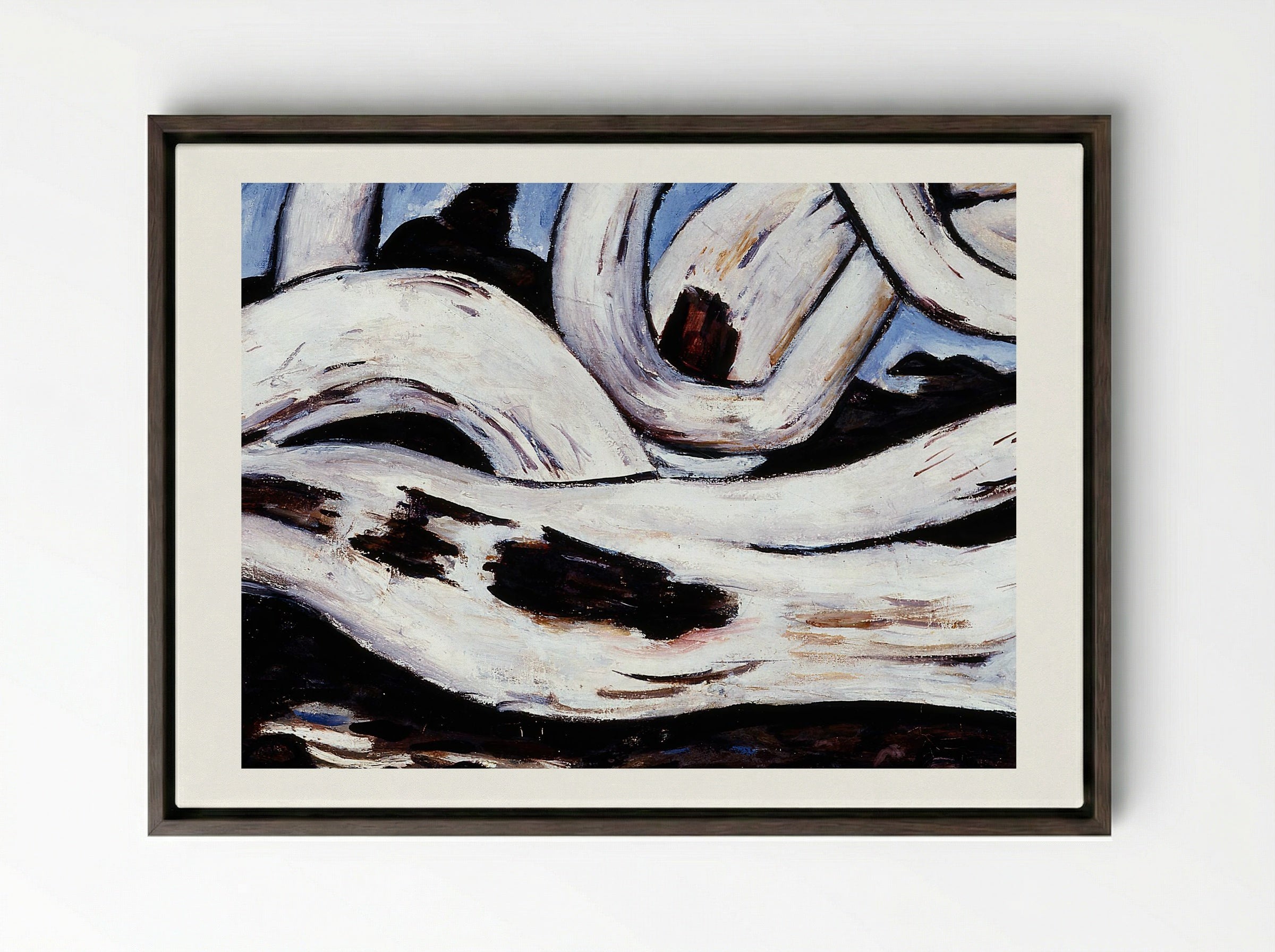 Driftwood on the Bagaduce - Marsden Hartley - Framed Canvas Dark Wood