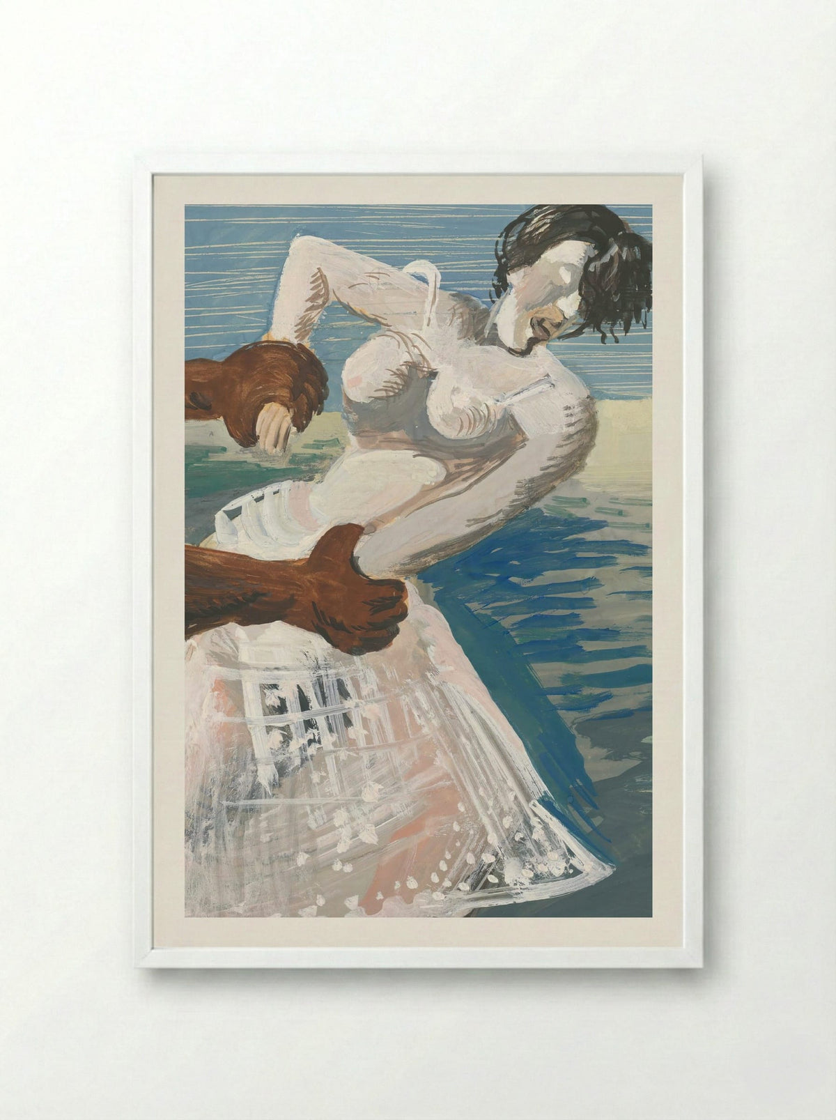 Embrace - Cyprián Majerník - Framed Print White