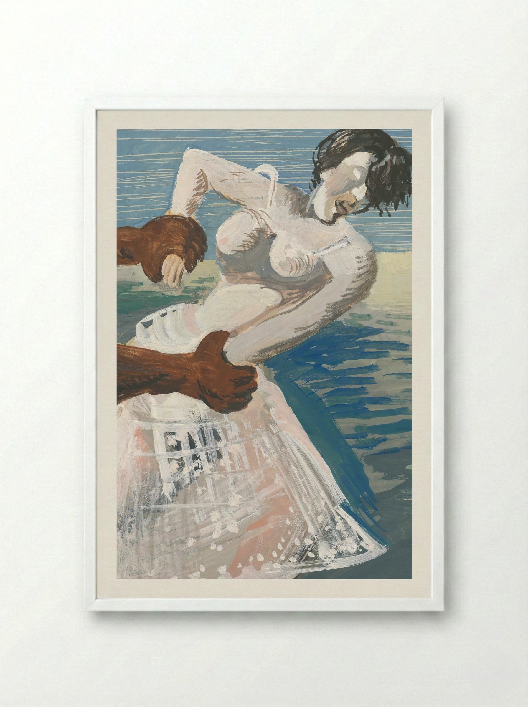 Embrace - Cyprián Majerník - Framed Print White