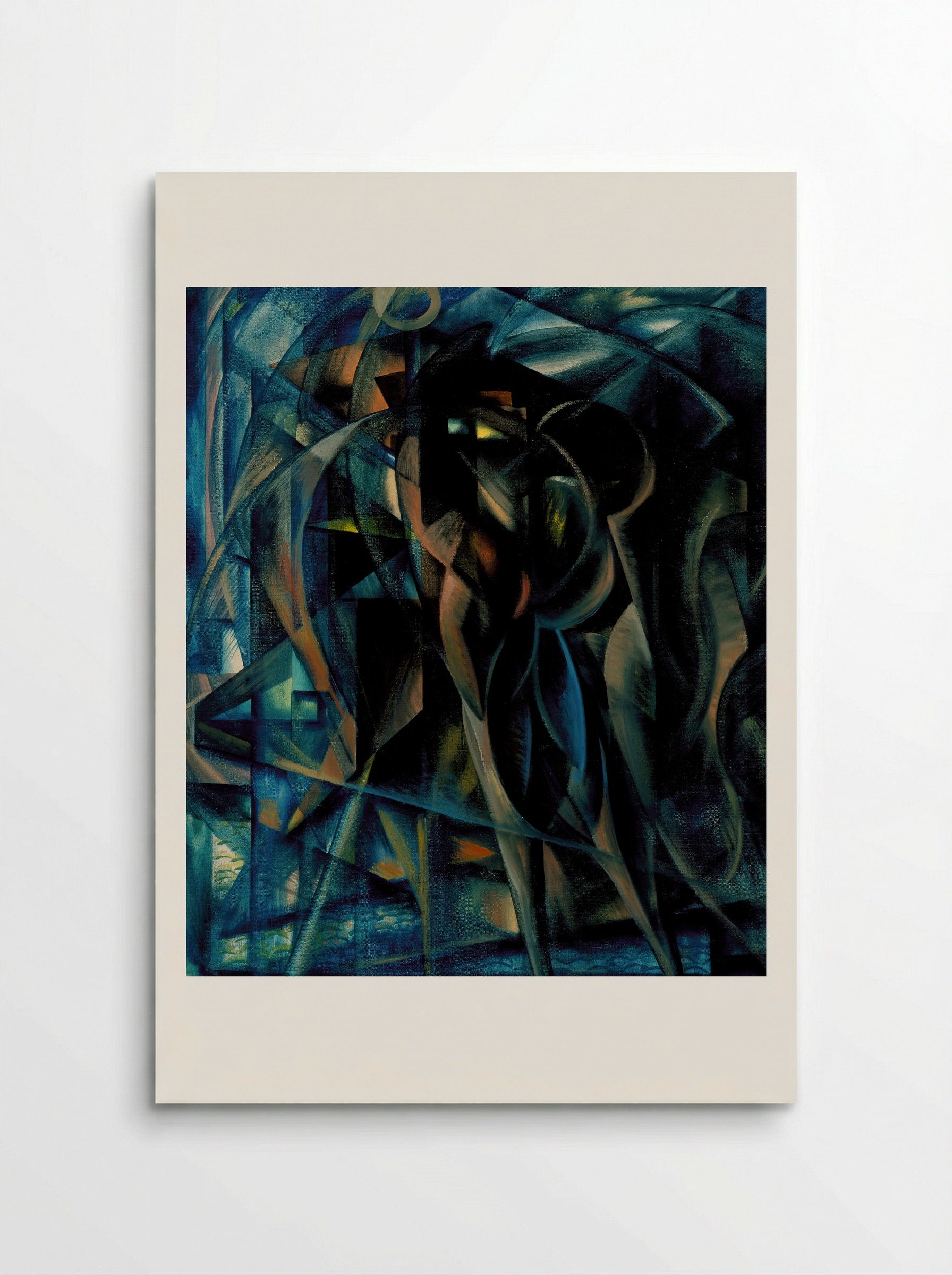 Figures in Blue - Benjamin F. Berlin - Poster