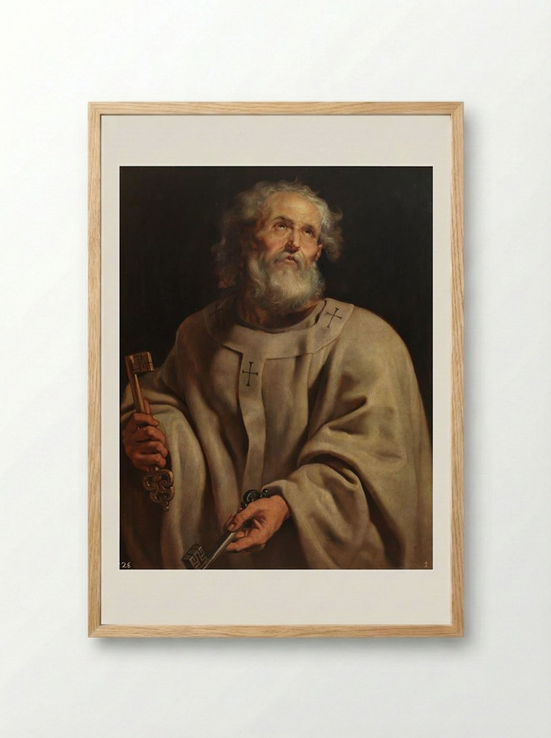 Saint Peter - Peter Paul Rubens - Framed Print Wood