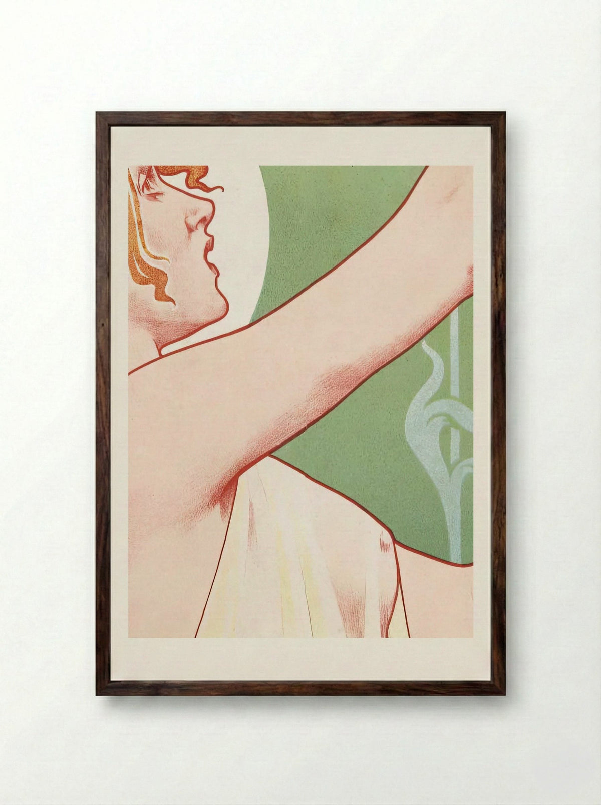 Absinthe Robette - Privat Livemont - Framed Print Dark Wood