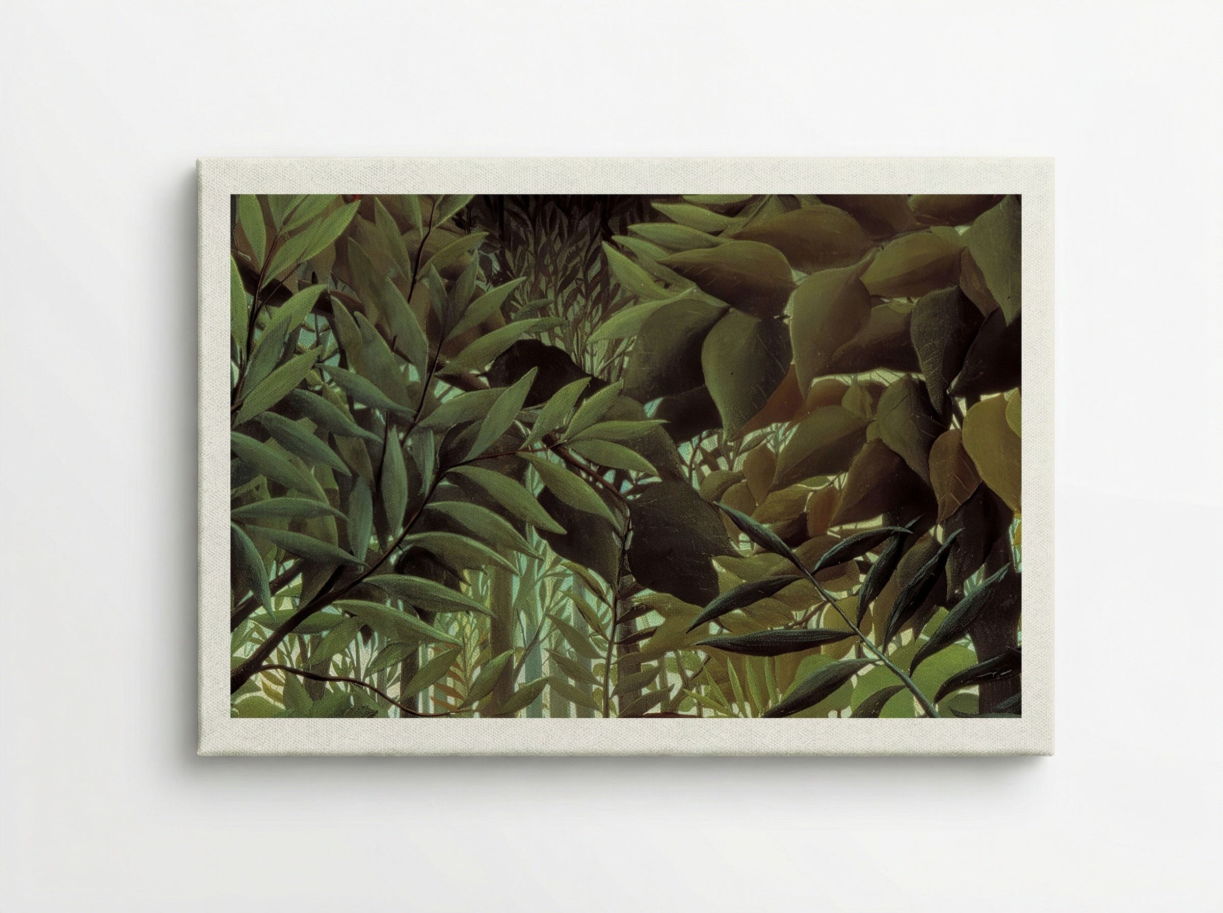 The Hungry Lion Throws Itself on the Antelope - Henri Rousseau - Canvas
