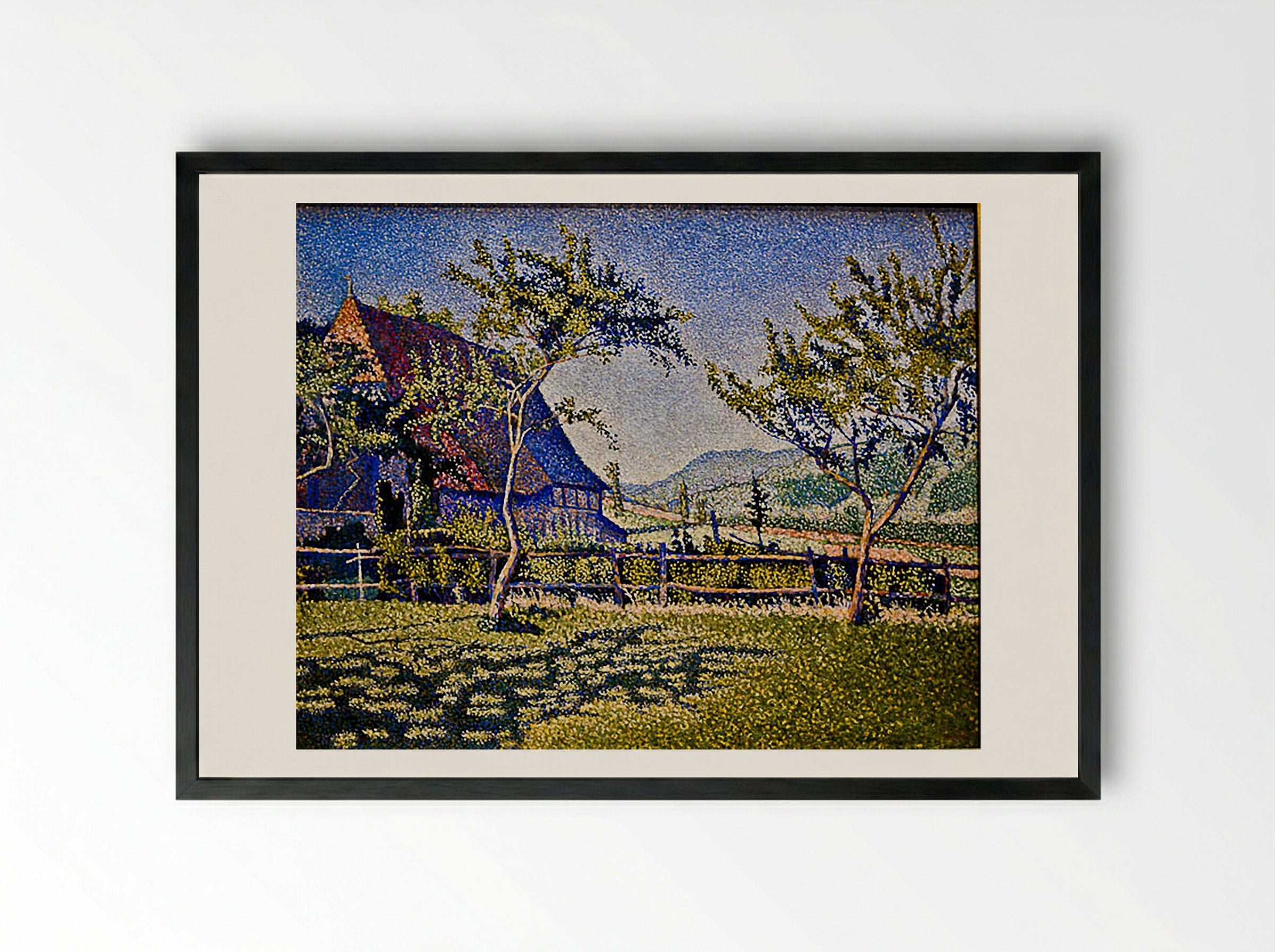 Comblat Castle, The Pre - Paul Signac - Framed Print Black