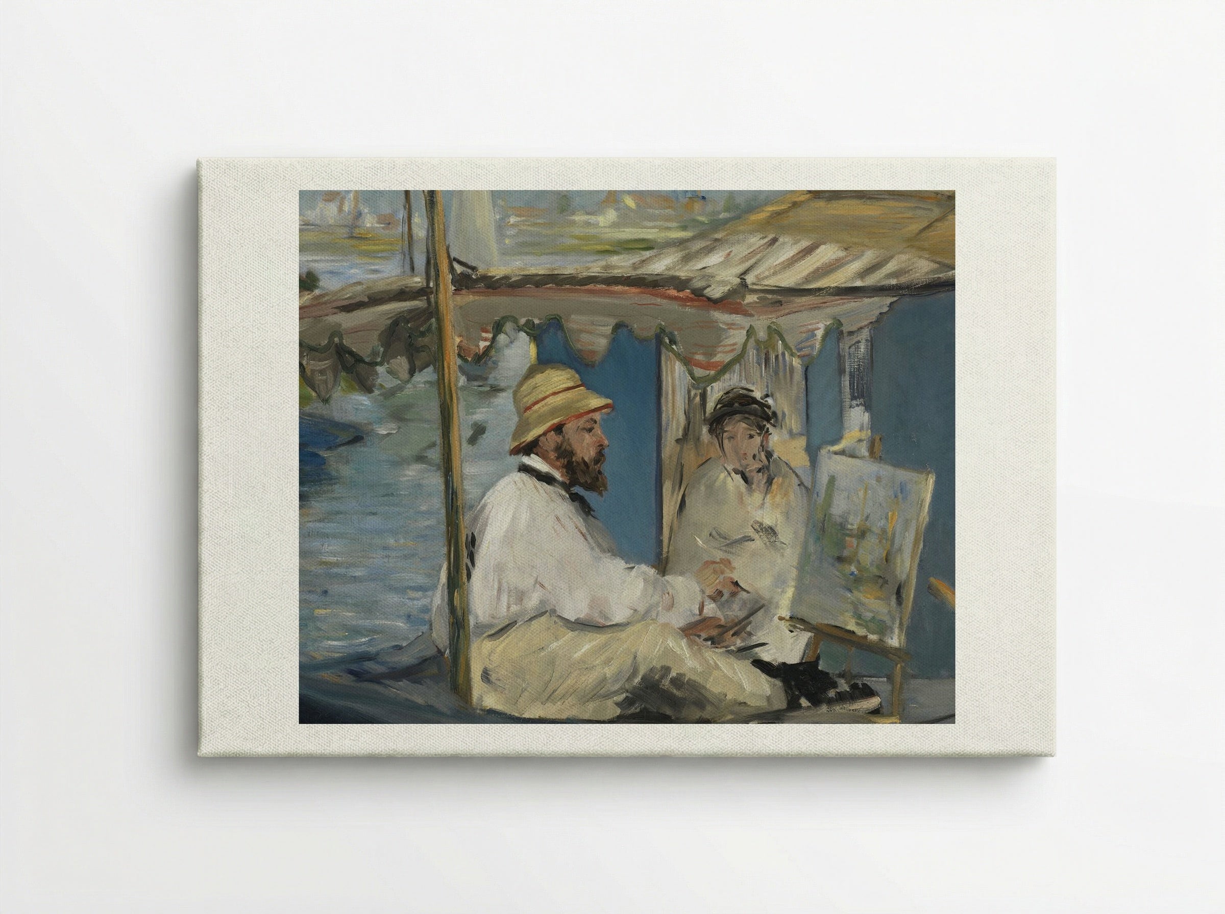 Claude Monet Painting in his Studio - Édouard Manet - Canvas