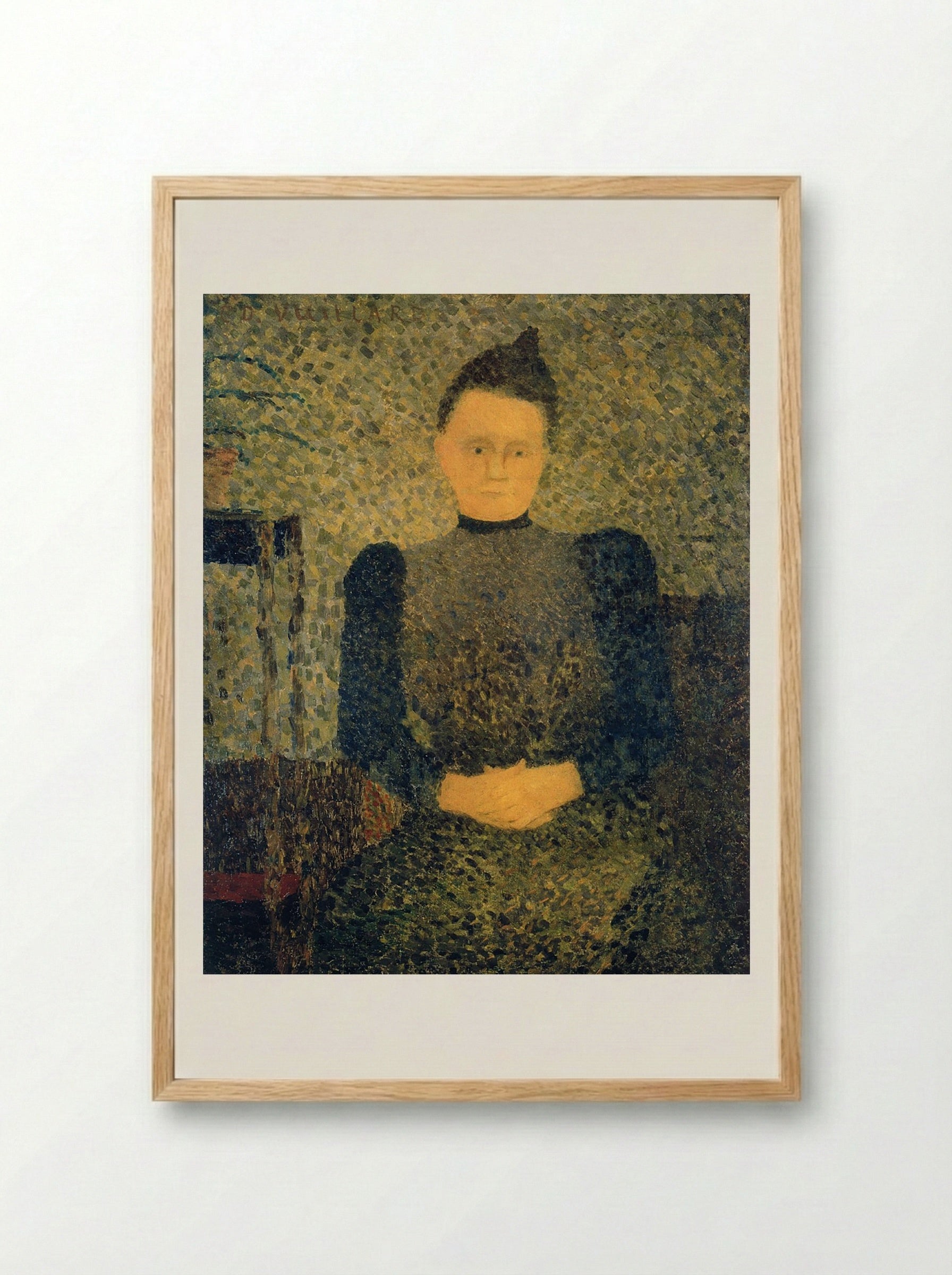 Portrait of Marie Vuillard - Édouard Vuillard - Framed Print Wood