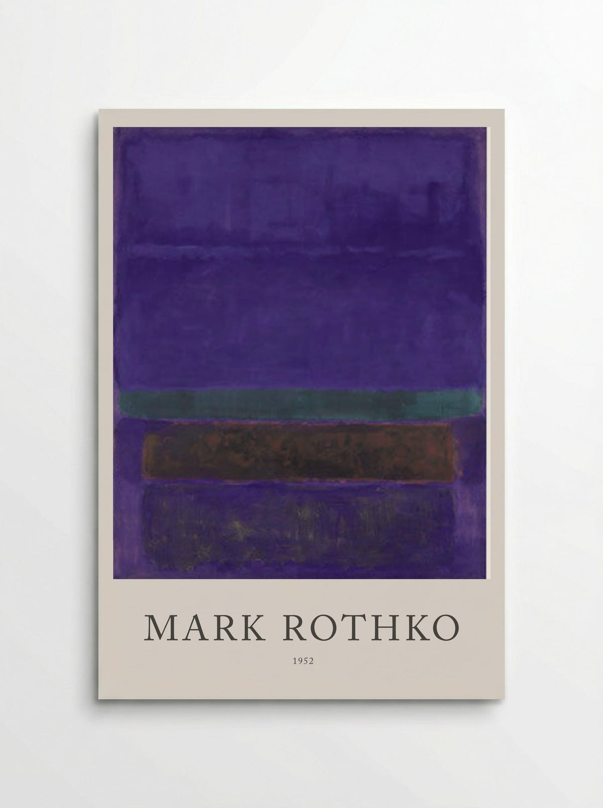 Untitled (Violet, Green and Red on Violet Ground) - Mark Rothko - Poster